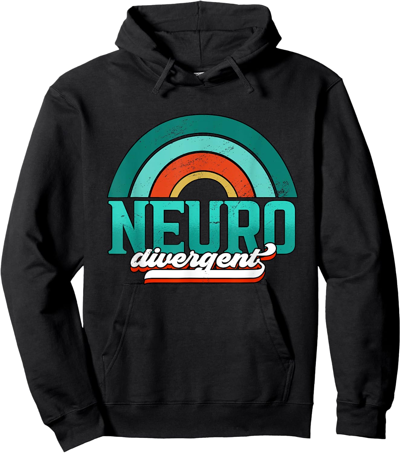 Adhd Awareness Neuro Divergent Hoodie - Hoodie | Black