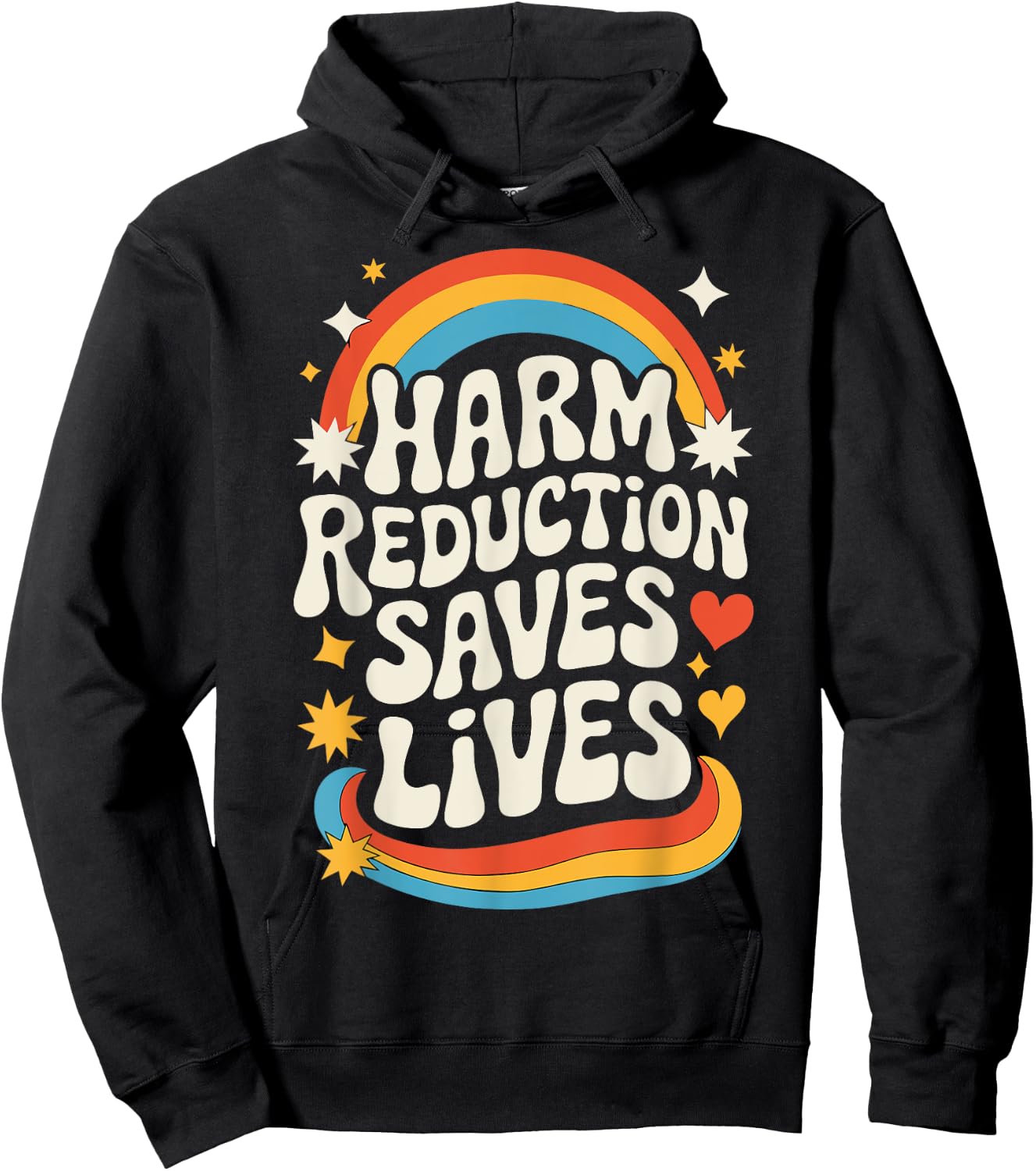 Harm Reduction Saves Lives Hoodie - Hoodie | Black