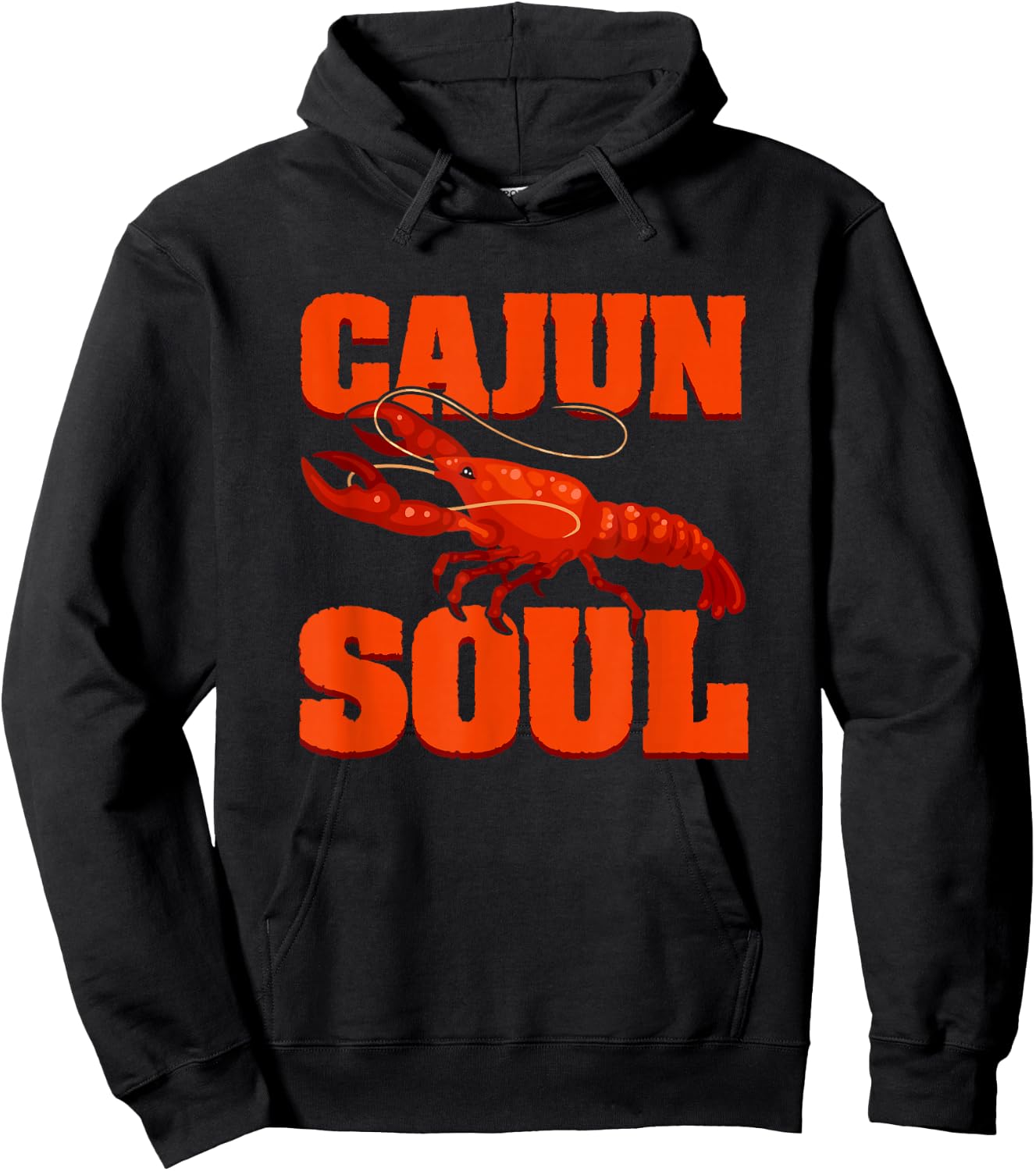Cajun American Louisiana Crawfish Cajun Hoodie - Hoodie | Black