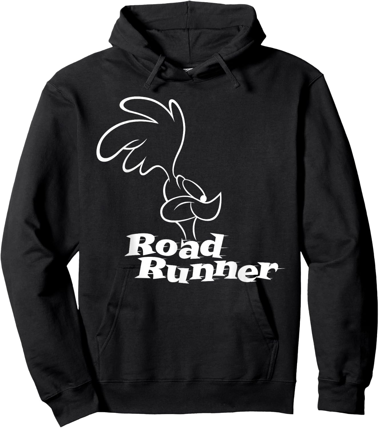 Road Runner Logo Profile Dark Hoodie - Hoodie | Black