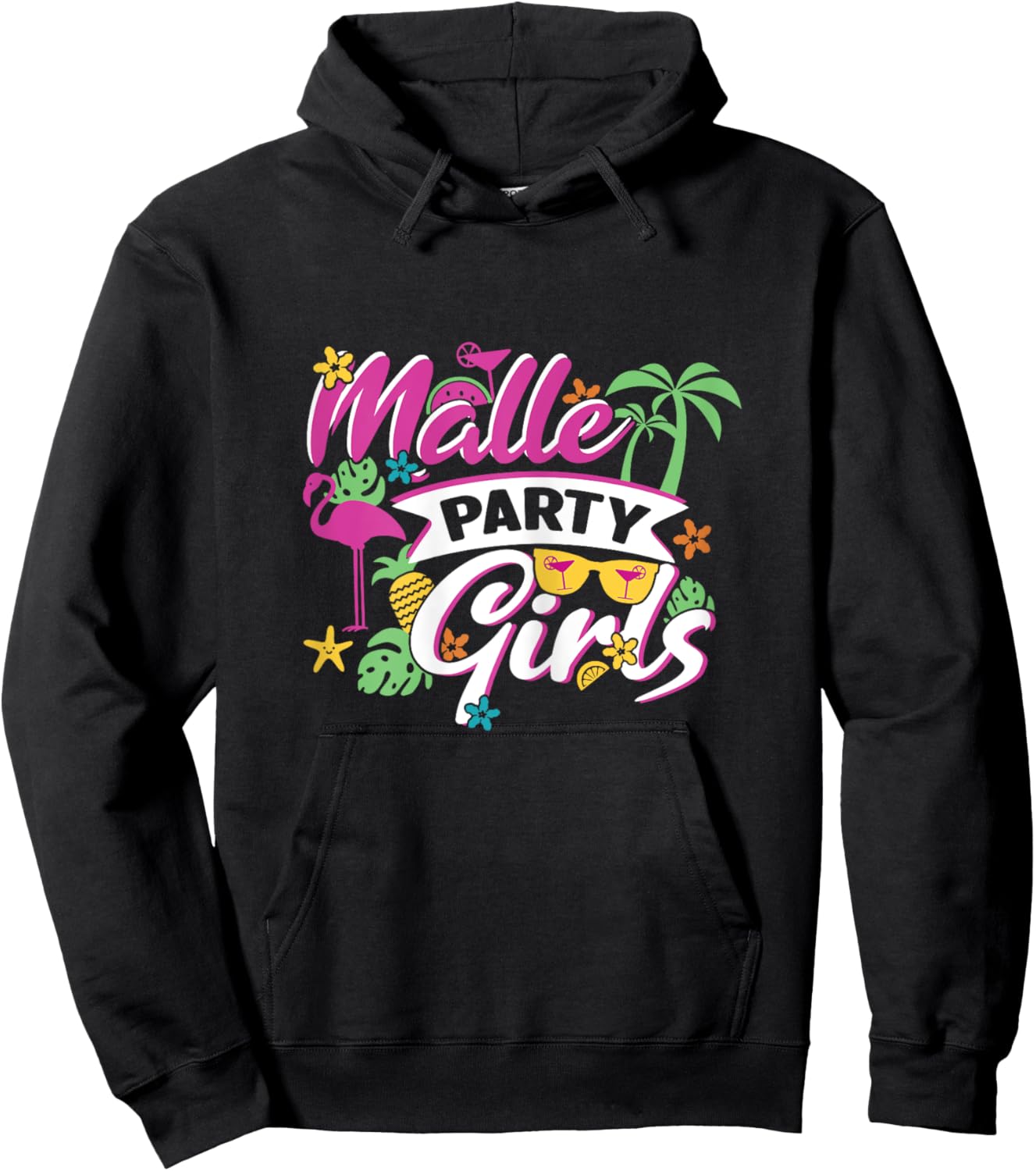 Malle Party Girls Mallorca , black Hoodie - Hoodie | Black