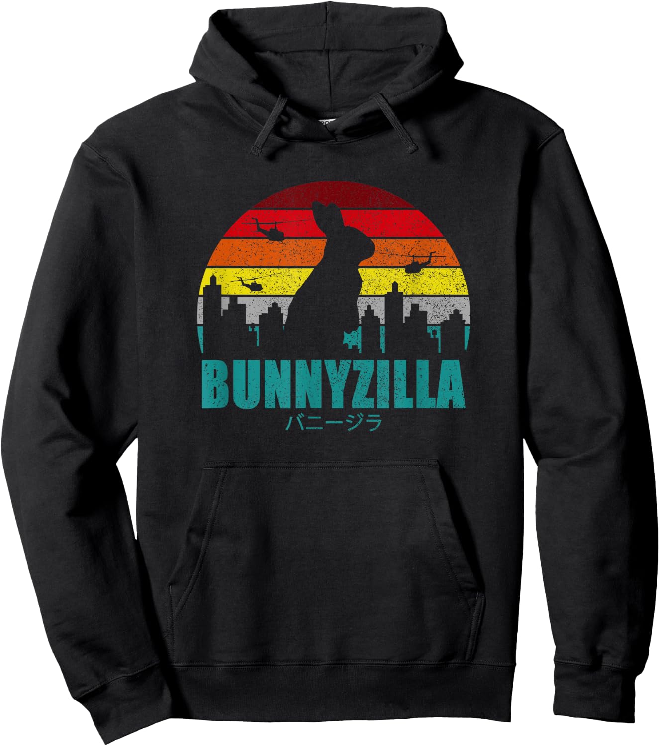 Bunnyzilla I Bunny Lover Hoodie - Hoodie | Black