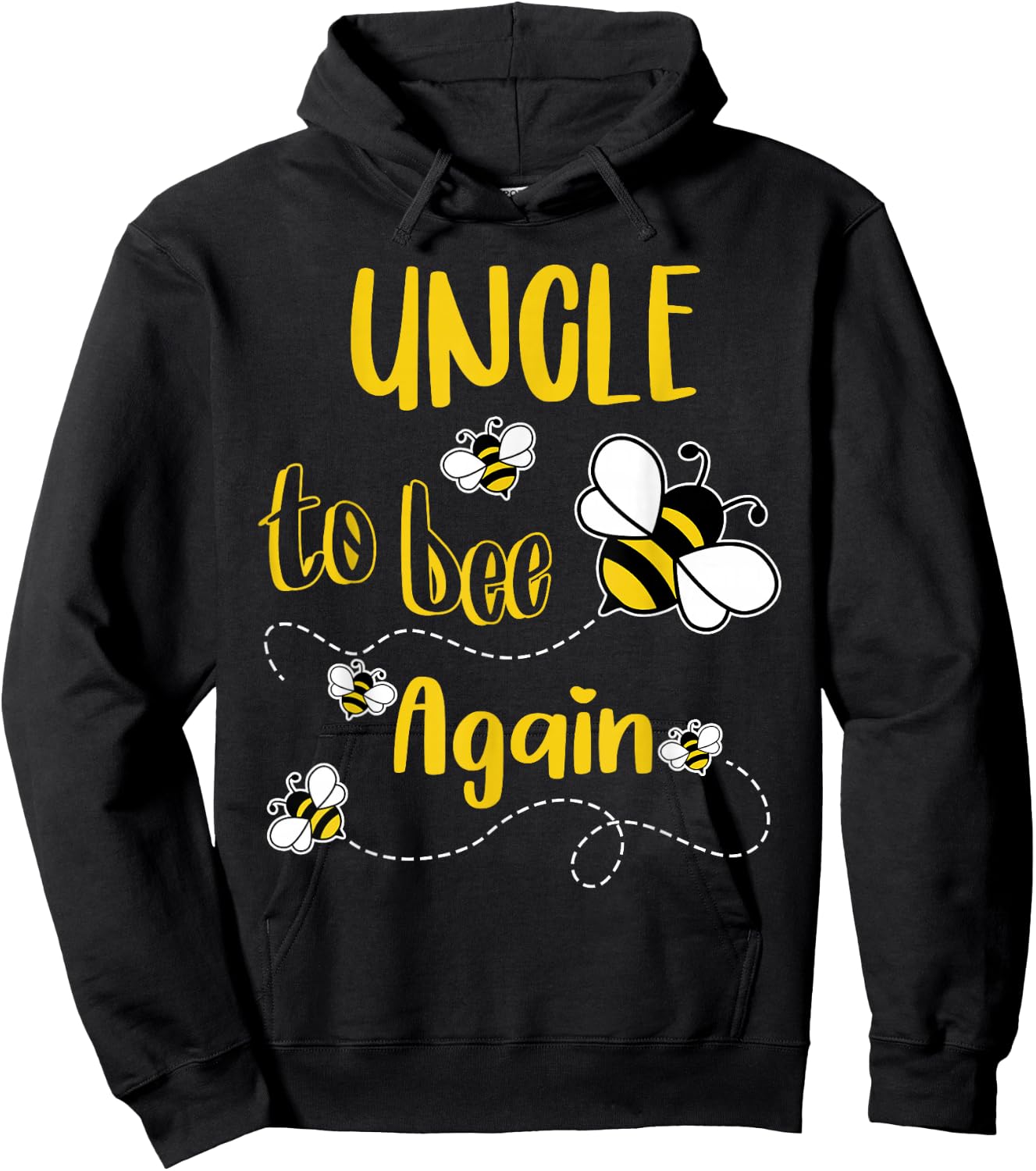 Coming UNCLE Again To Bee Pregnancy Announcement Mother's Hoodie - Hoodie | Black