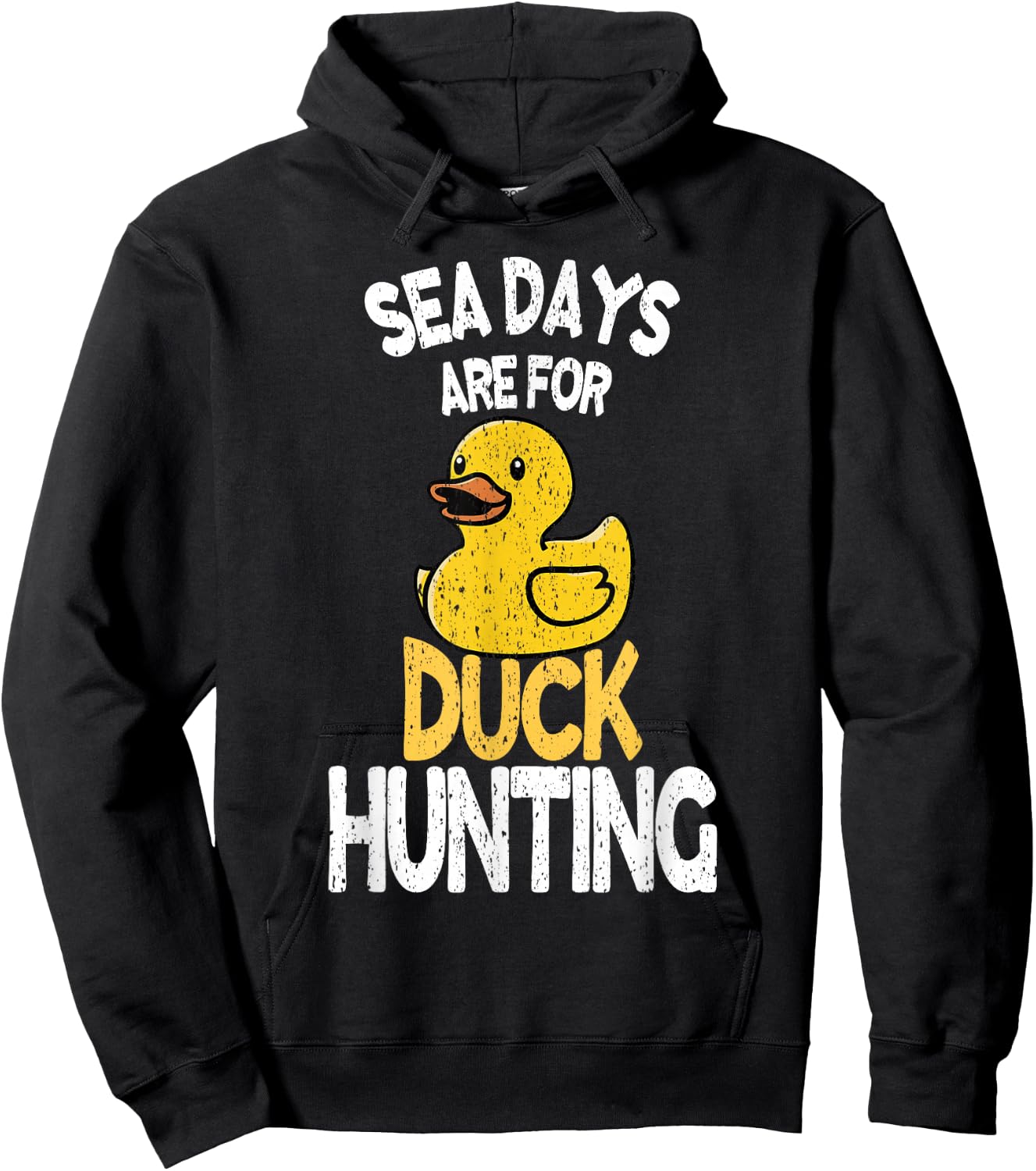 Sea Days Are For Duck Hunting Funny Family Cruising Matching Hoodie - Hoodie | Black