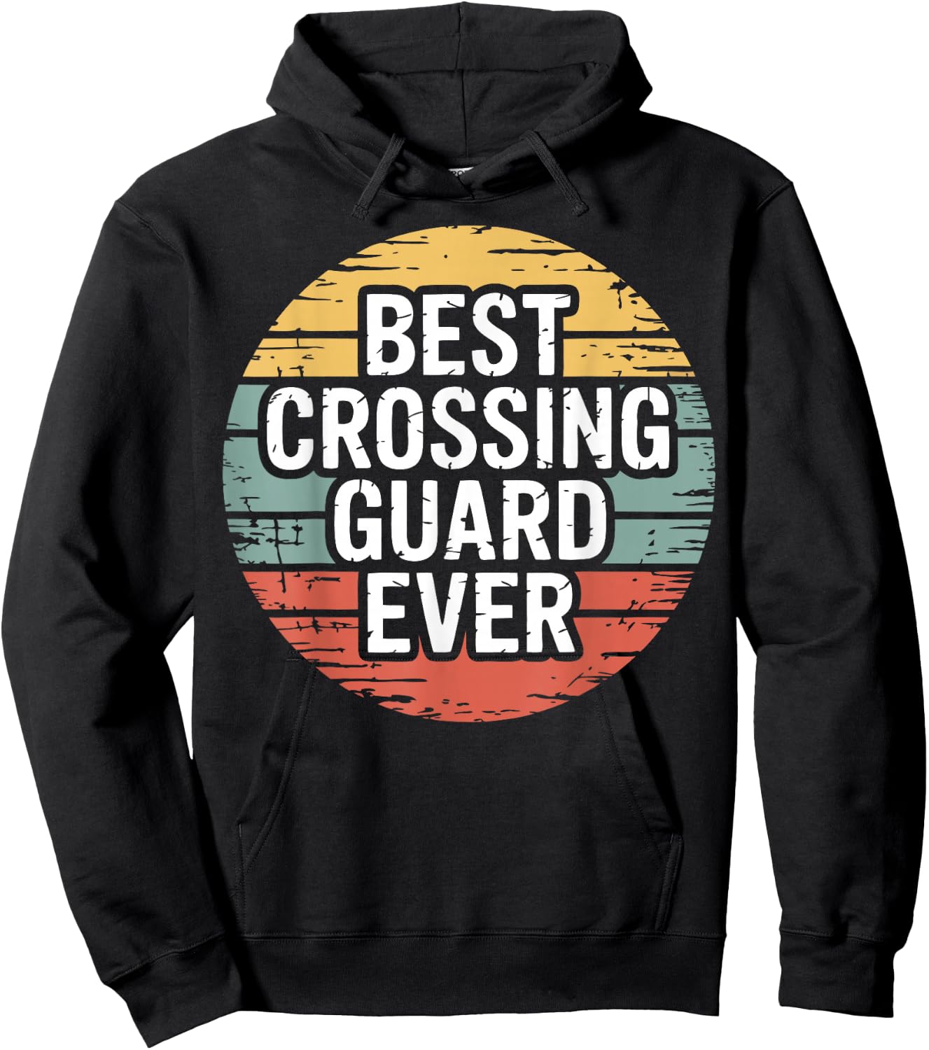 Vintage Crossing Guard Street Safety Hoodie - Hoodie | Black