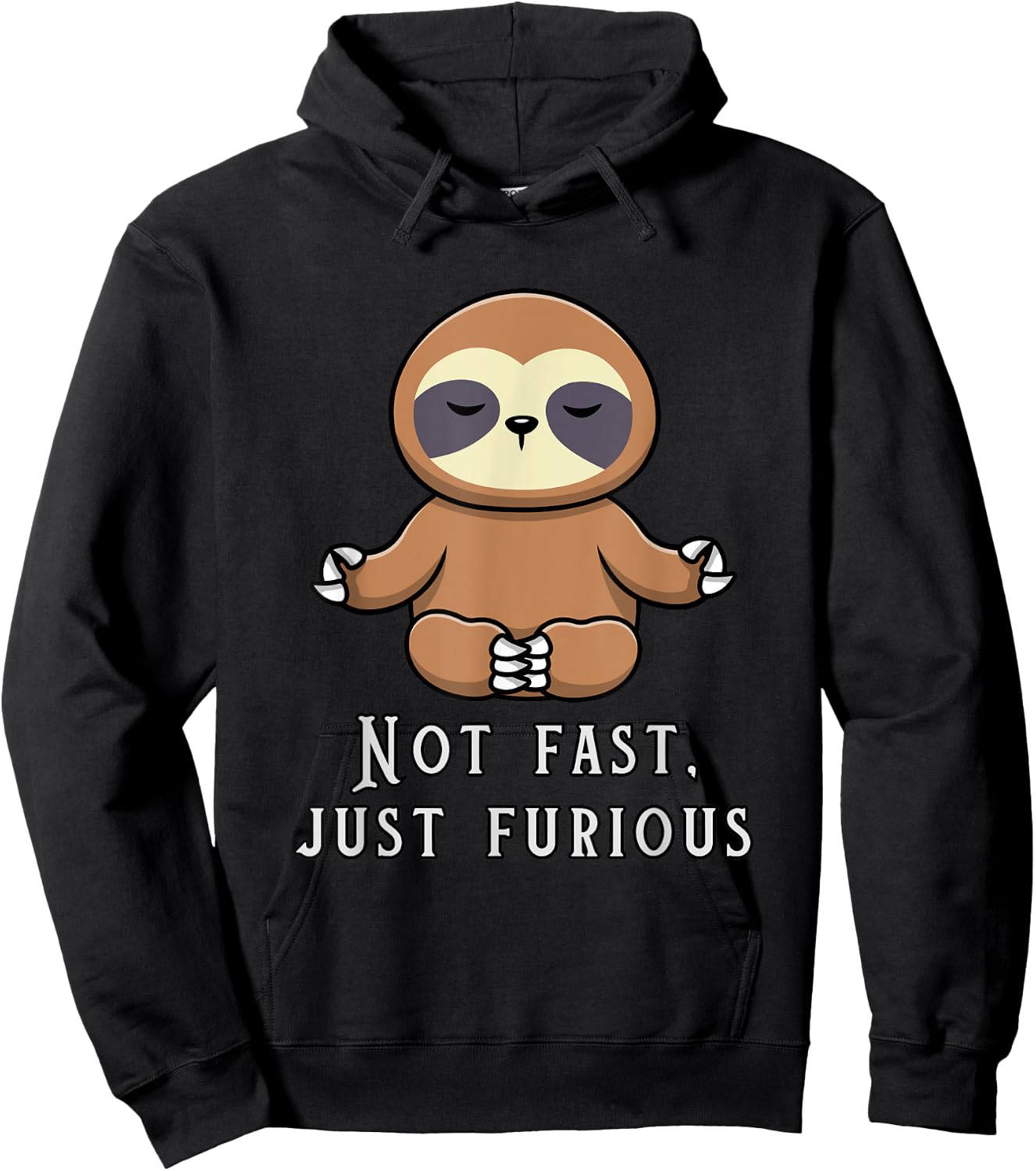 Not fast, just furious design Hoodie - Hoodie | Black