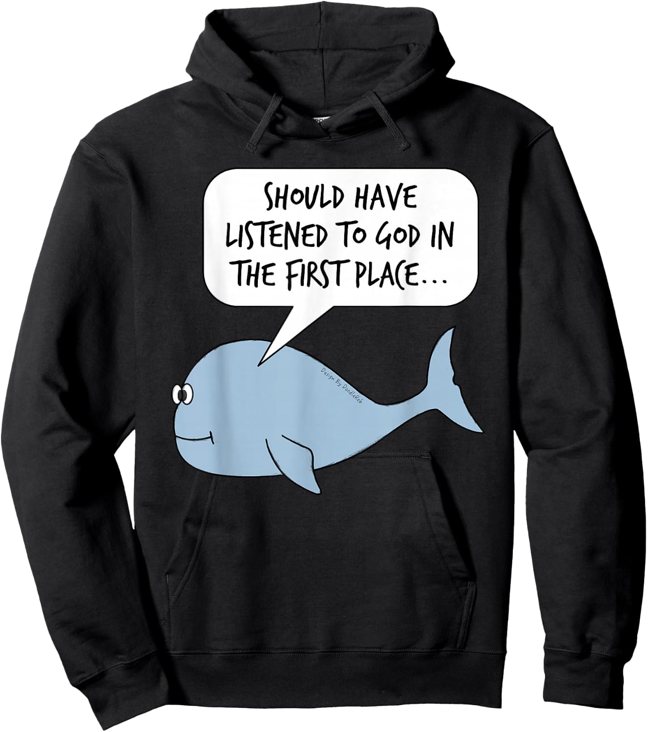 Jonah and The Whale, Church Sarcasm Funny Hoodie - Hoodie | Black