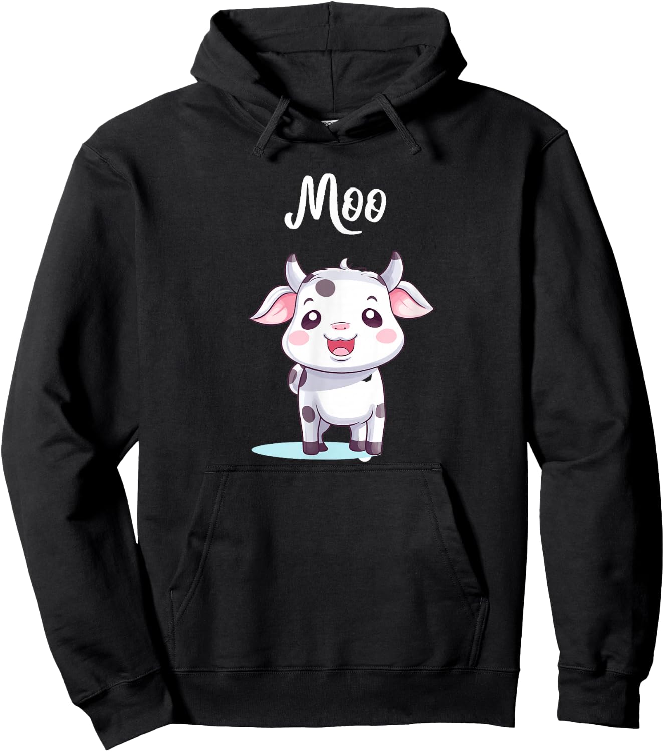 Cow Moo Cow Kids Hoodie - Hoodie | Black