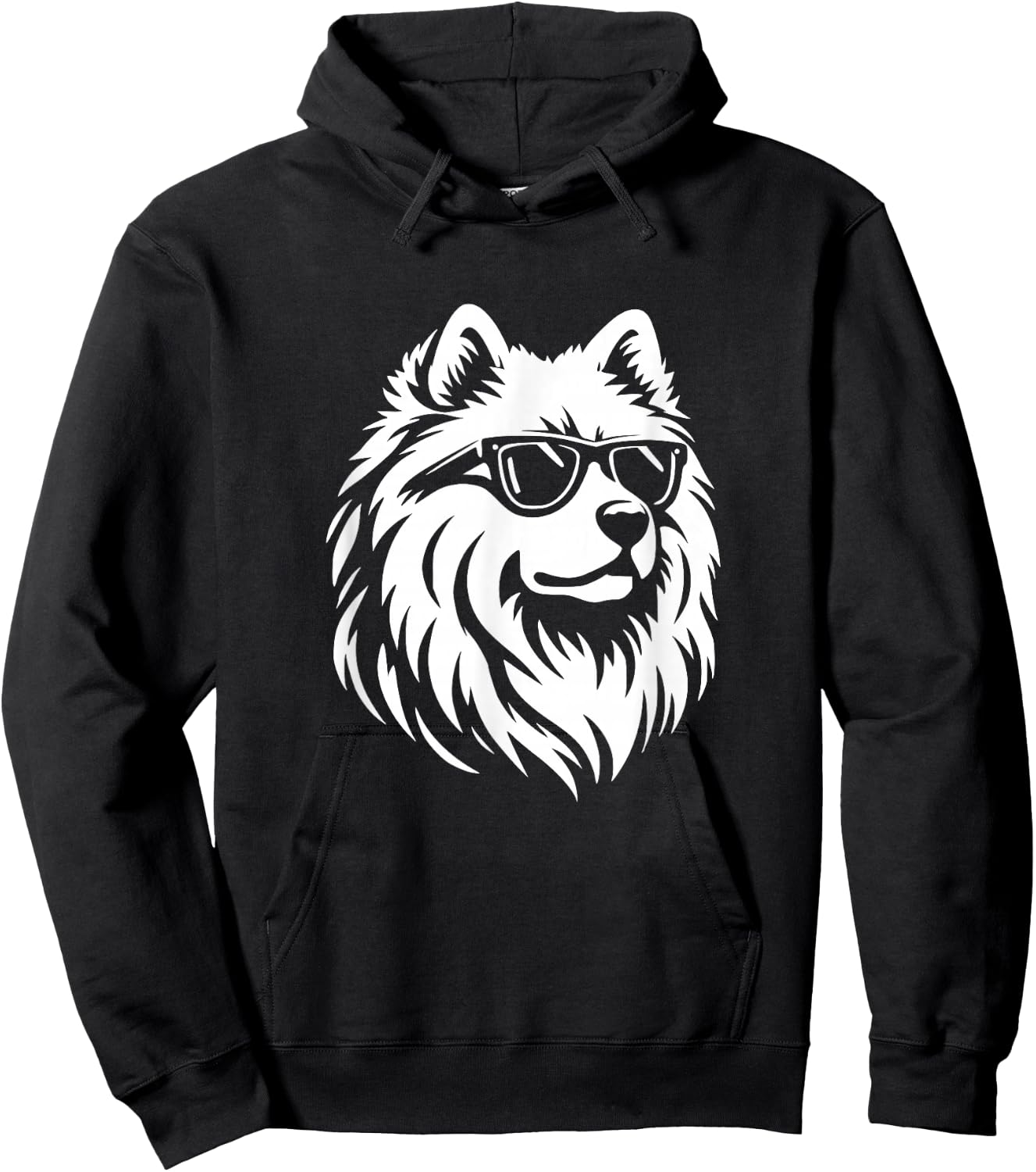 Samoyed Sunglasses Dog Graphic Design Hoodie - Hoodie | Black