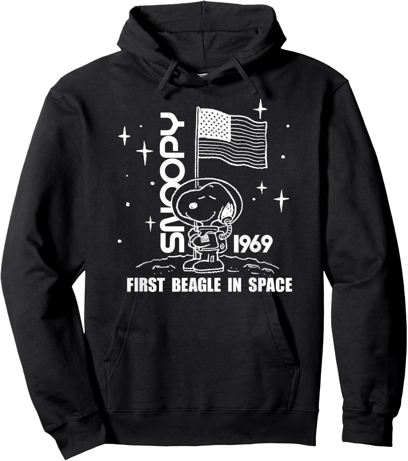 Peanuts First Beagle in Space Hoodie - Hoodie | Black