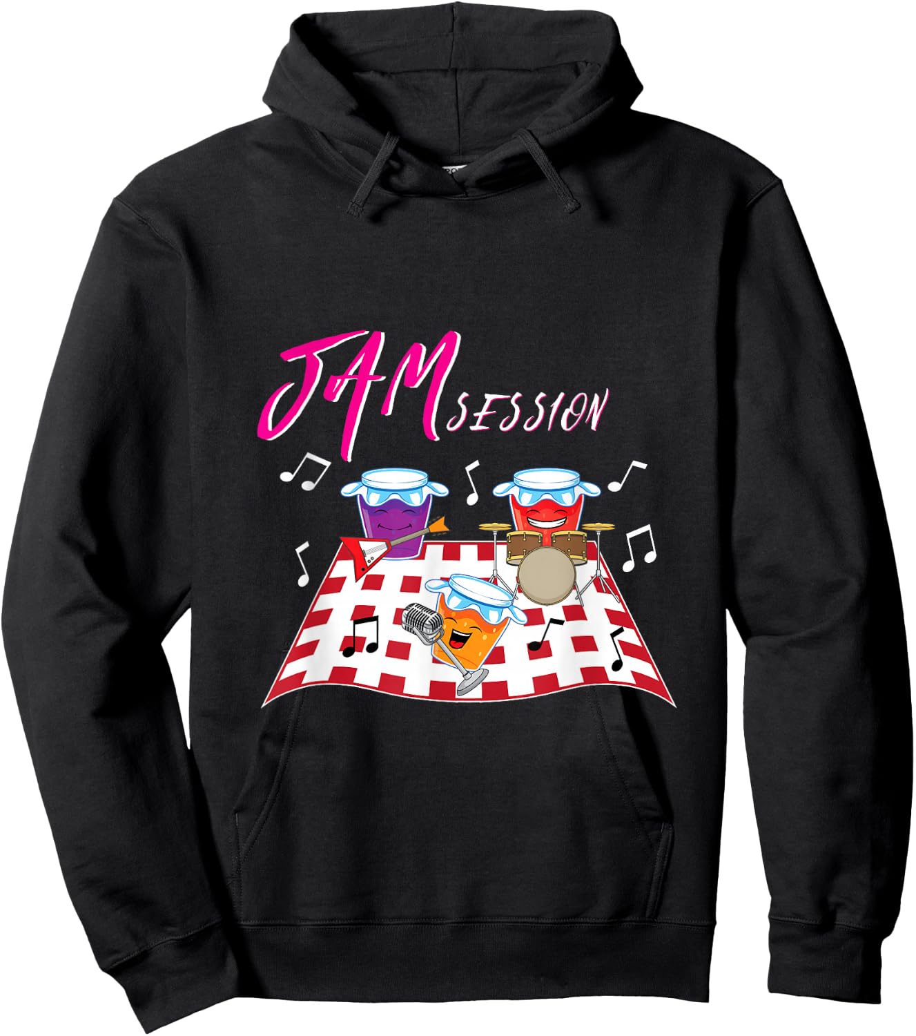Jam Session - Funny Music Pun Hoodie - Hoodie | Black