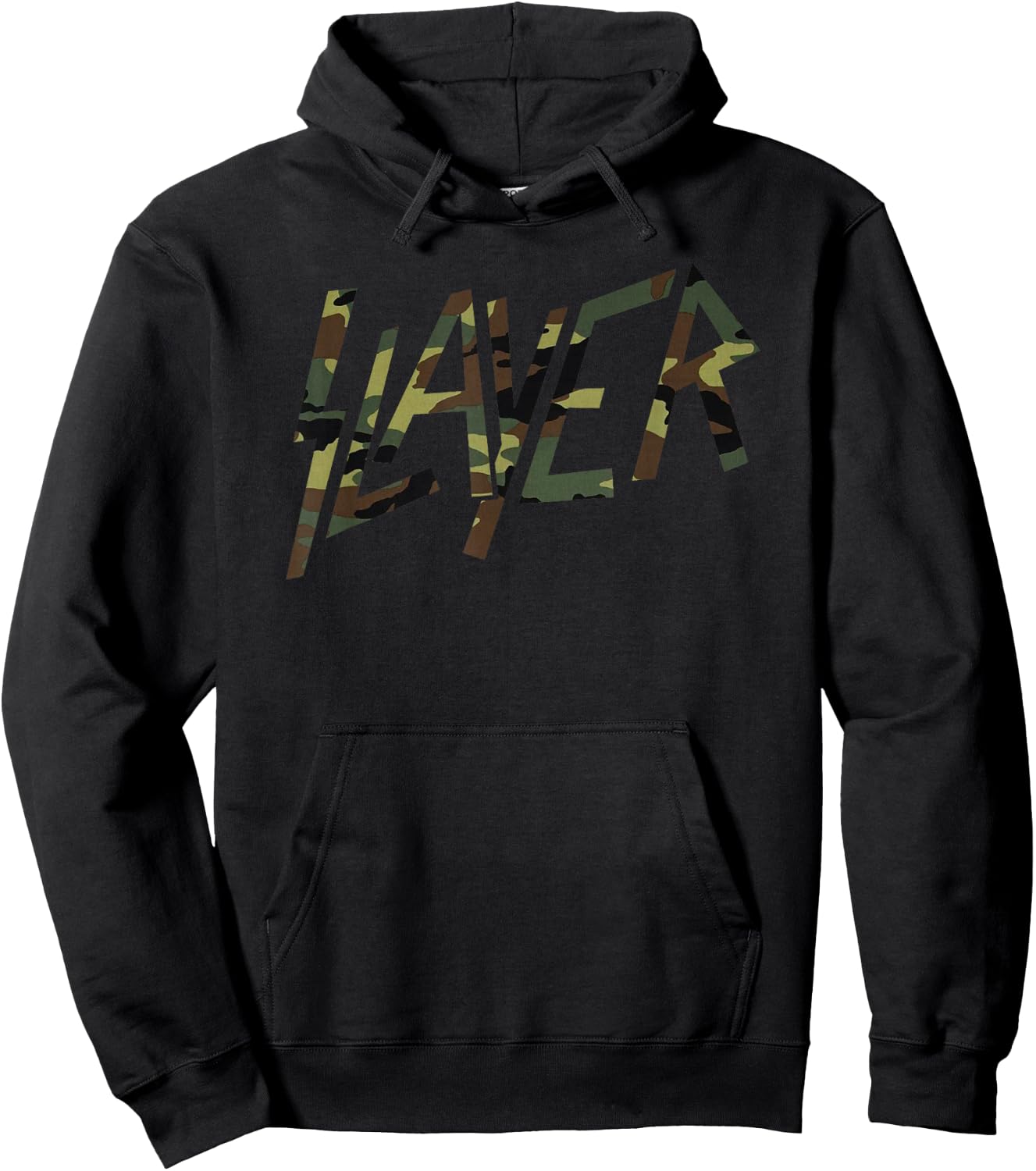 Slayer Camo Logo Hoodie - Hoodie | Black