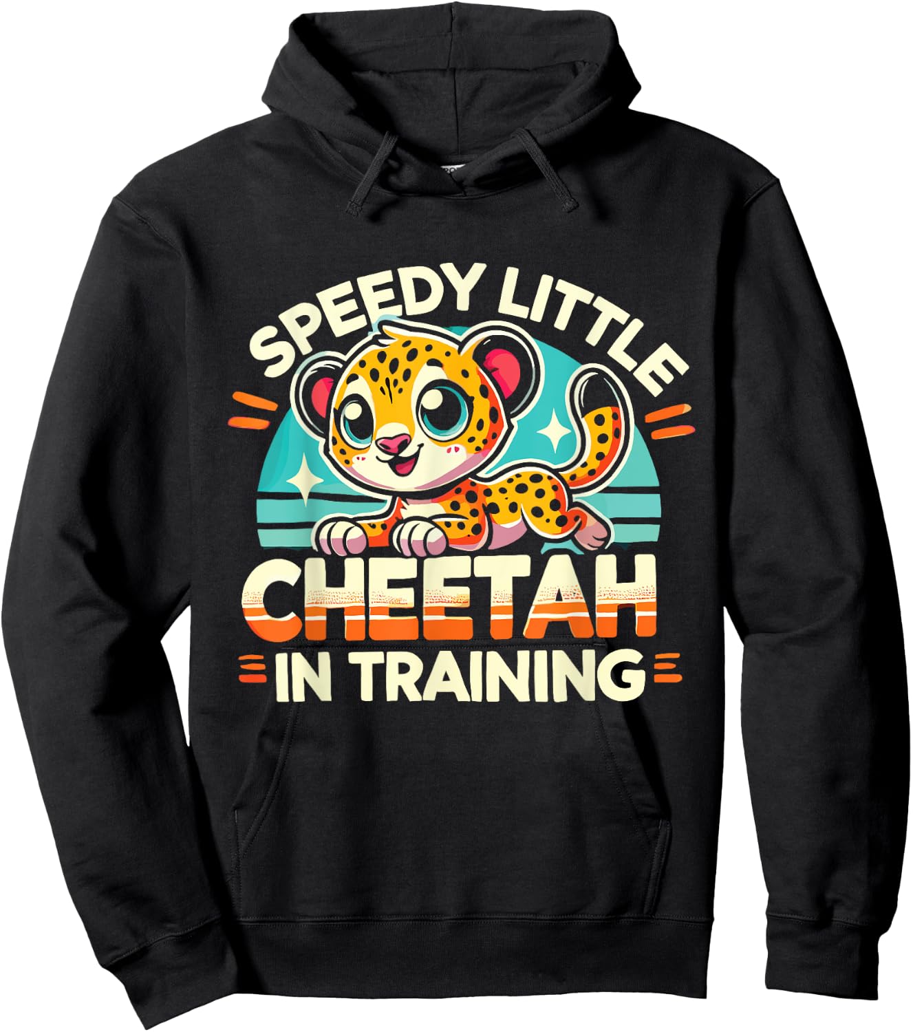 Wild Cat Wildlife Leopard Cheetah Women Kids Hoodie - Hoodie | Black