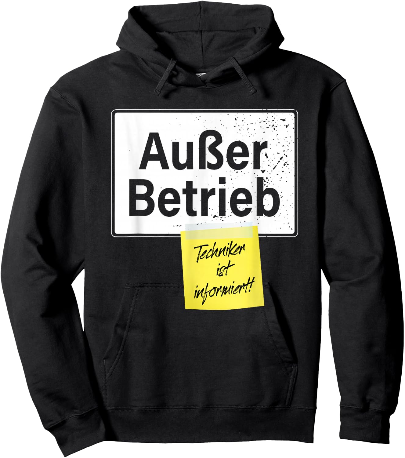 "Out of Operation" Technician Is Informed Faul Funny Office , black Hoodie - Hoodie | Black