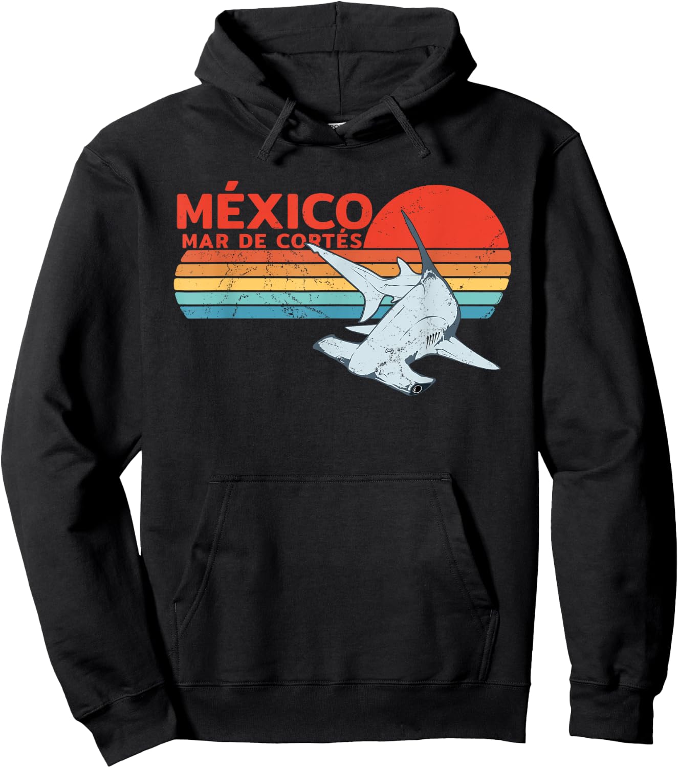 Hammerhead Shark Sea of Cortez Mexico Hoodie - Hoodie | Black
