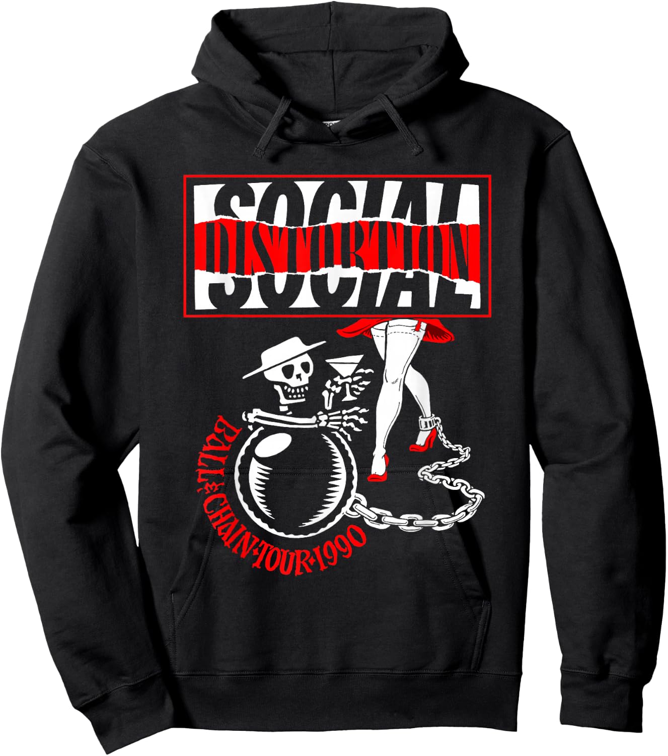 Offizielle Social Distortion Ball und Kette Hoodie - Hoodie | Black