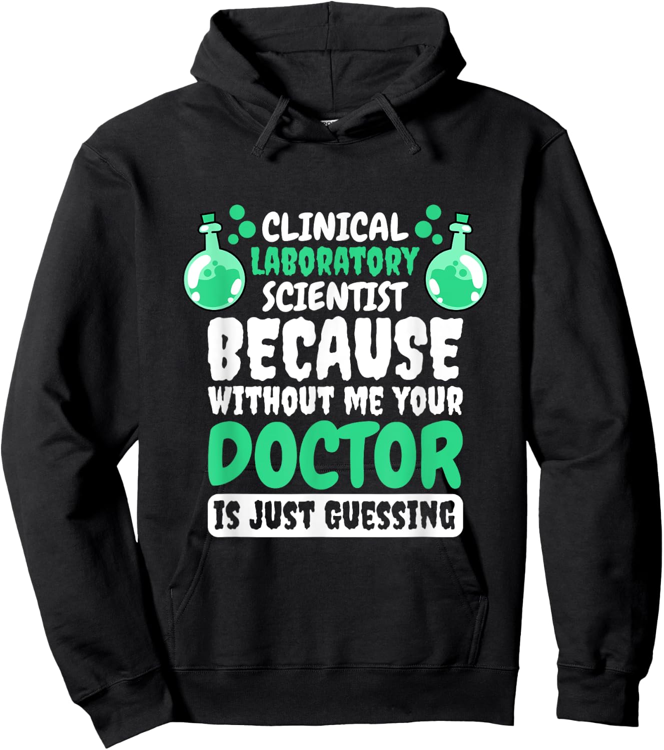 Clinical Laboratory Scientist Design for Lab Technician Hoodie - Hoodie | Black