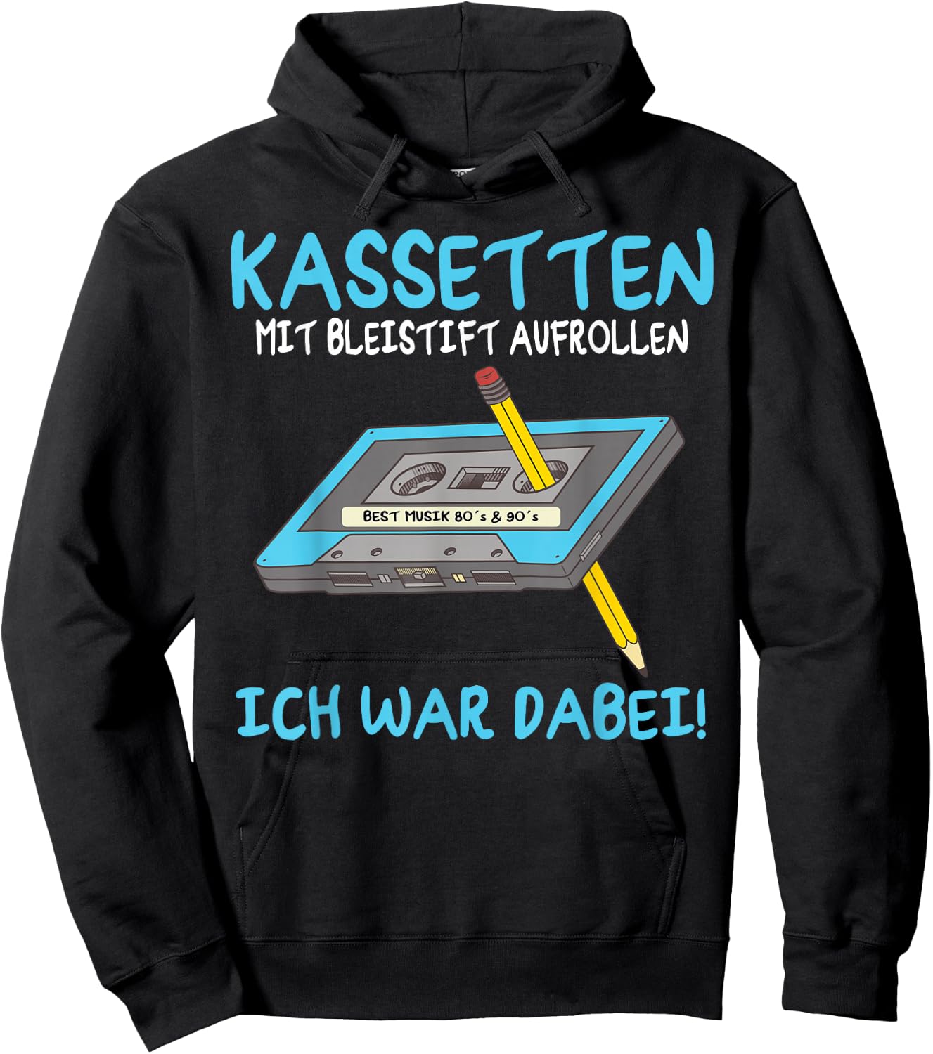 80s Outfit, Men's 90s Outfit, Women's Retro Party , black Hoodie - Hoodie | Black