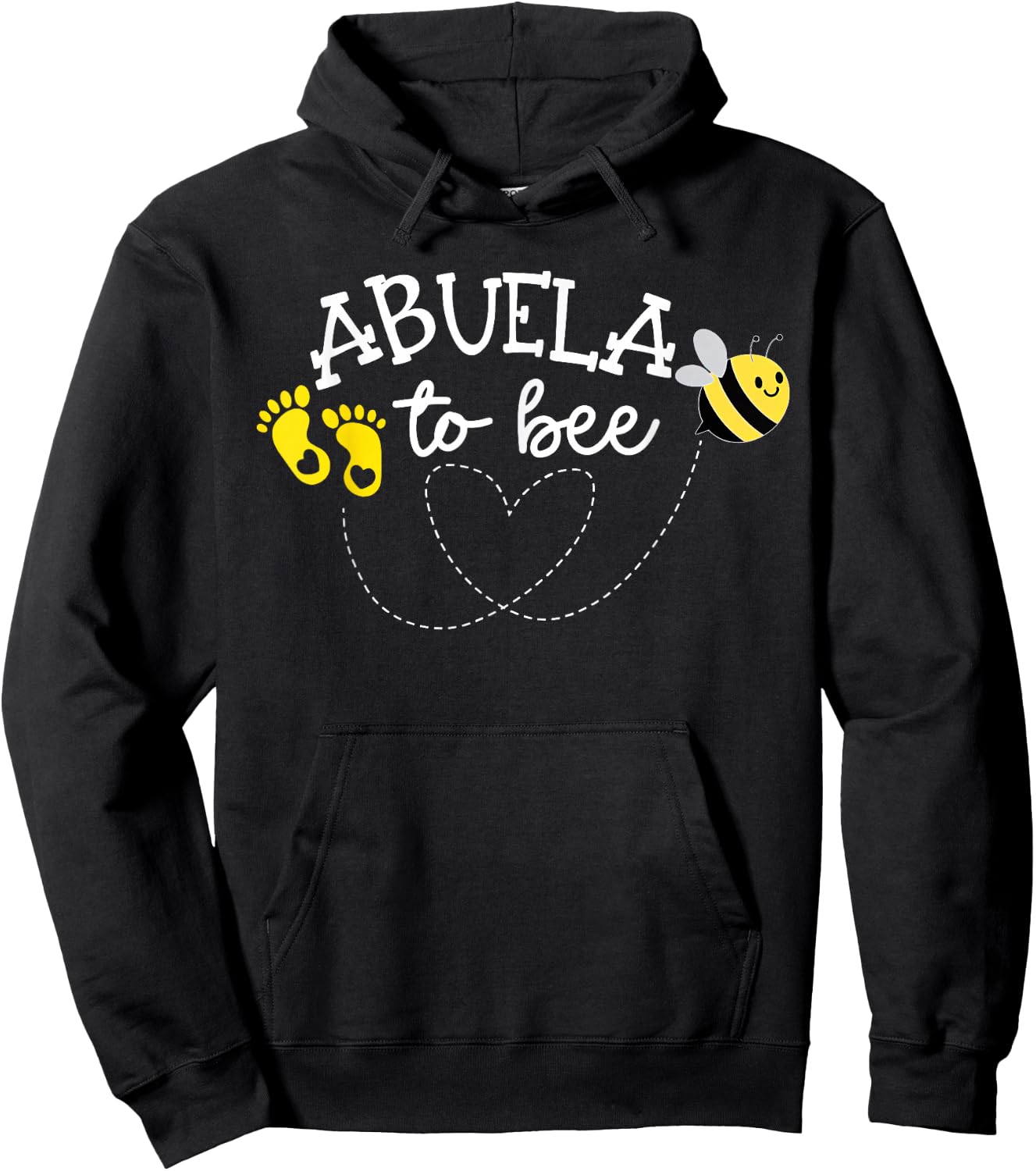 Abuela to Bee Pregnancy Announcement Baby Shower Hoodie - Hoodie | Black