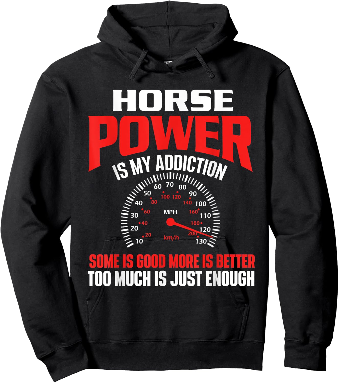 Horse Power Is My Addiction - Car Guy Auto Mechanic Hoodie - Hoodie | Black