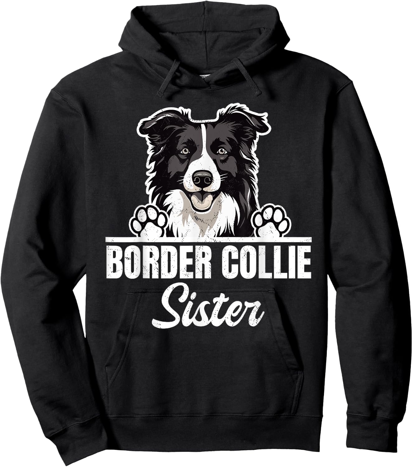 Border Collie Amoureux des chiens Border Collie Sister Hoodie - Hoodie | Black