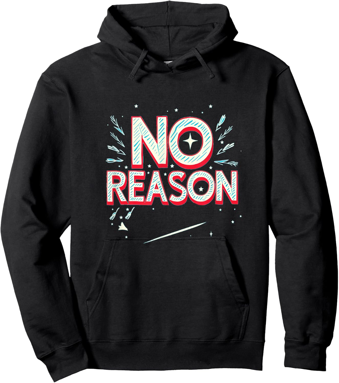 No Reason Emblem Hoodie - Hoodie | Black