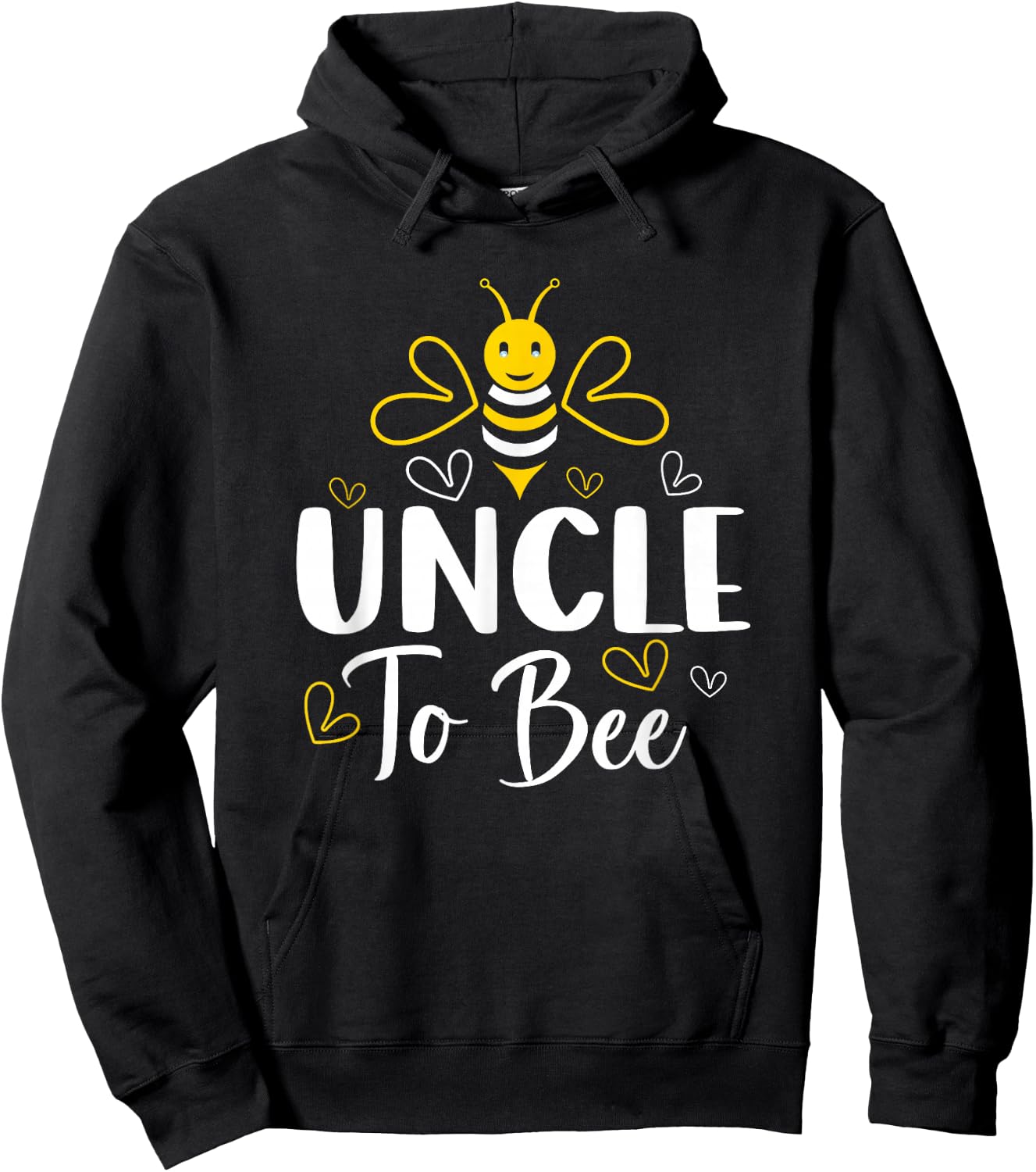 Uncle to Bee Pregnancy Announcement Baby Shower Uncle Hoodie - Hoodie | Black