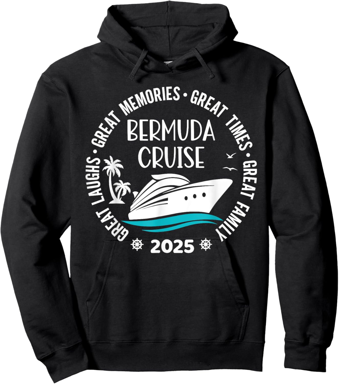 Bermuda Cruise 2025 Vacation Trip Matching Family Group Hoodie - Hoodie | Black
