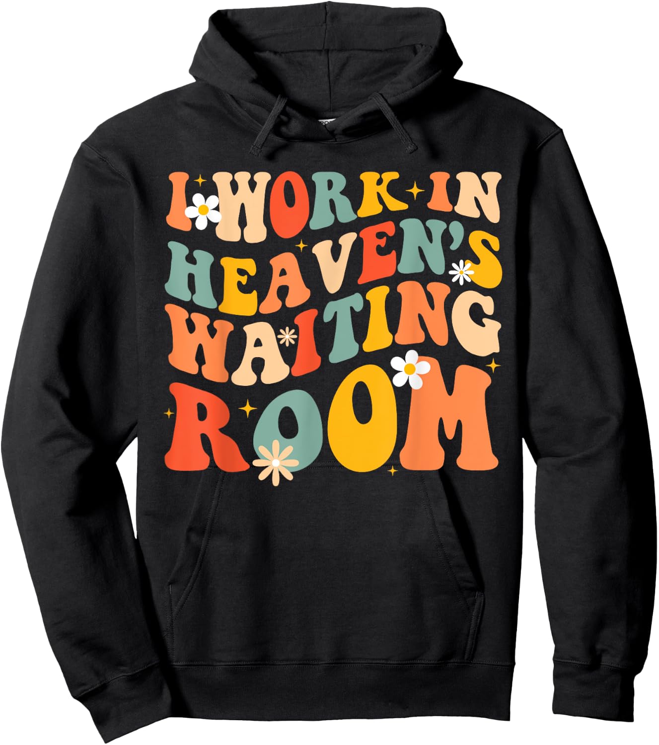 I Work In Heaven's Waiting Room Hoodie - Hoodie | Black
