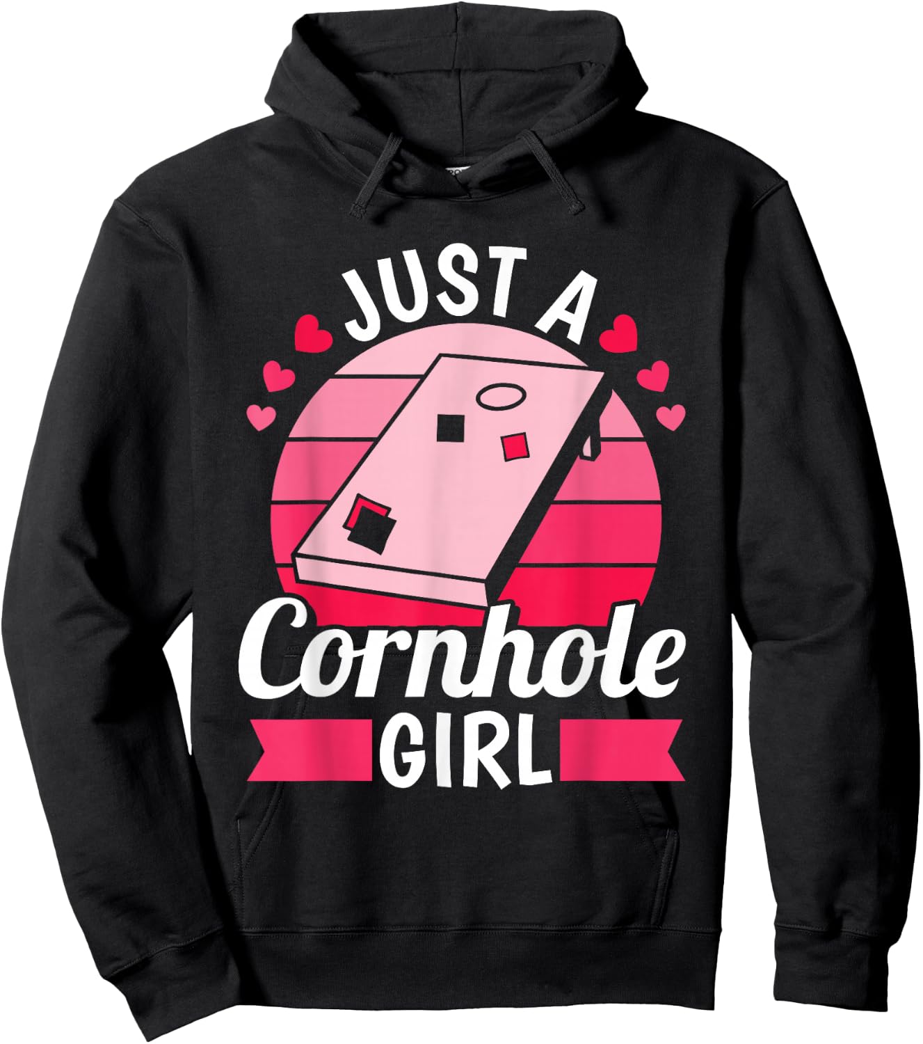 Cornhole - Jeu De Poches Cornhole Hoodie - Hoodie | Black
