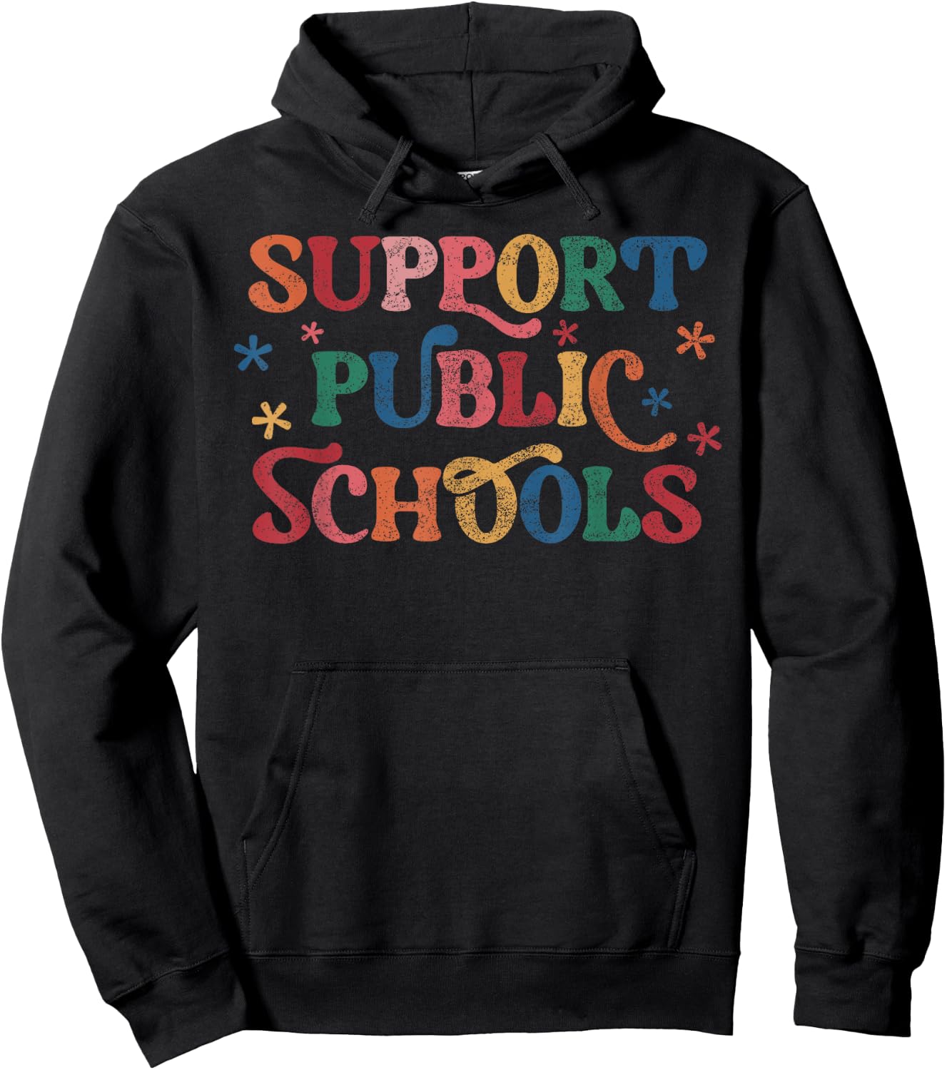 Support Public Schools Support Teacher Public School Board Hoodie - Hoodie | Black