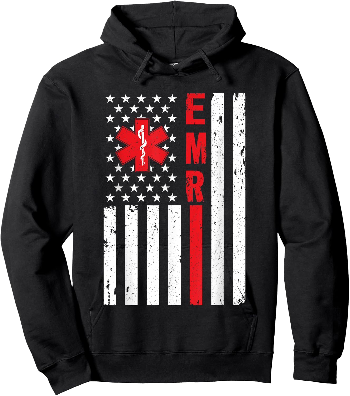Emergency Medical Responder American EMR Ambulance Driver Hoodie - Hoodie | Black