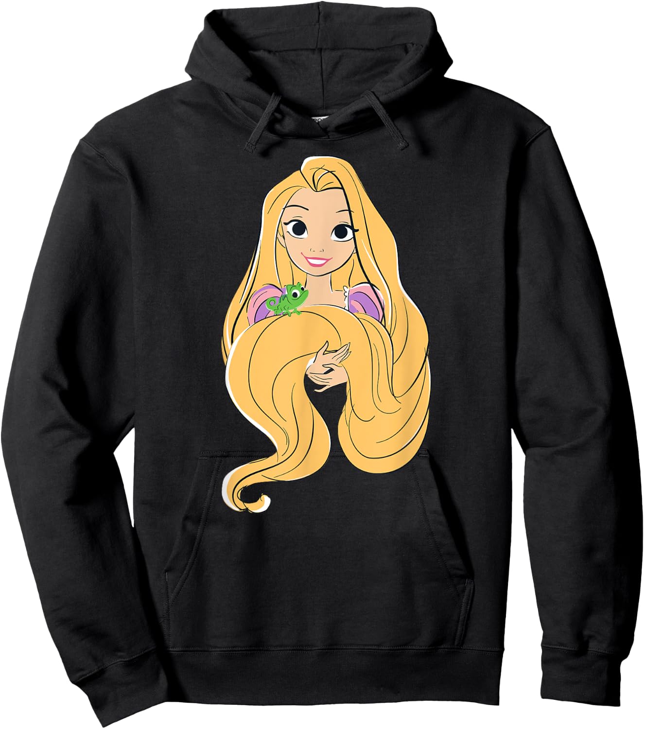 Princess Rapunzel , Black, S Hoodie - Hoodie | Black
