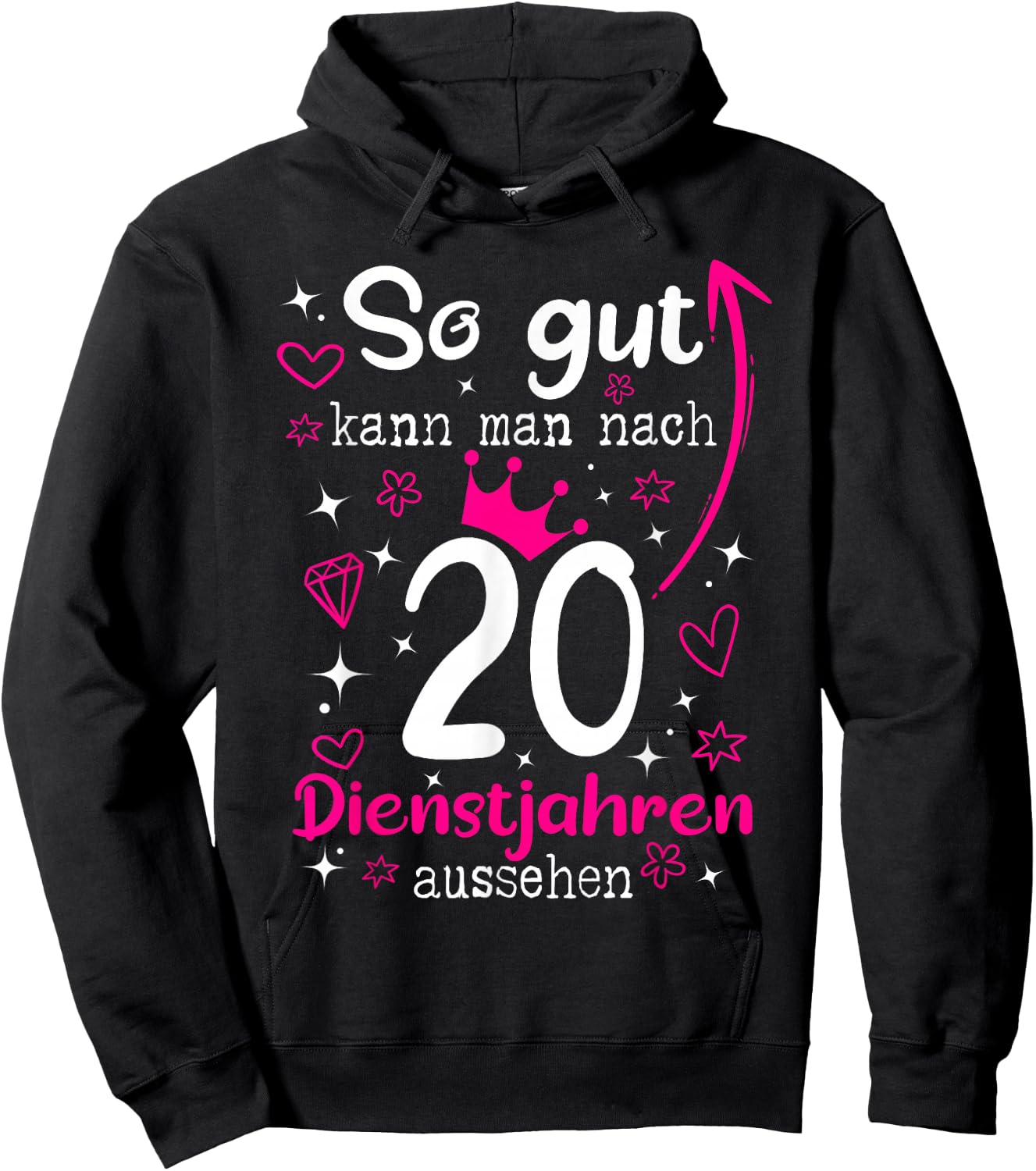 Firmenjubiläum 20 Jähriges Dienstjubiläum 20 Years Anniversary , black, s Hoodie - Hoodie | Black