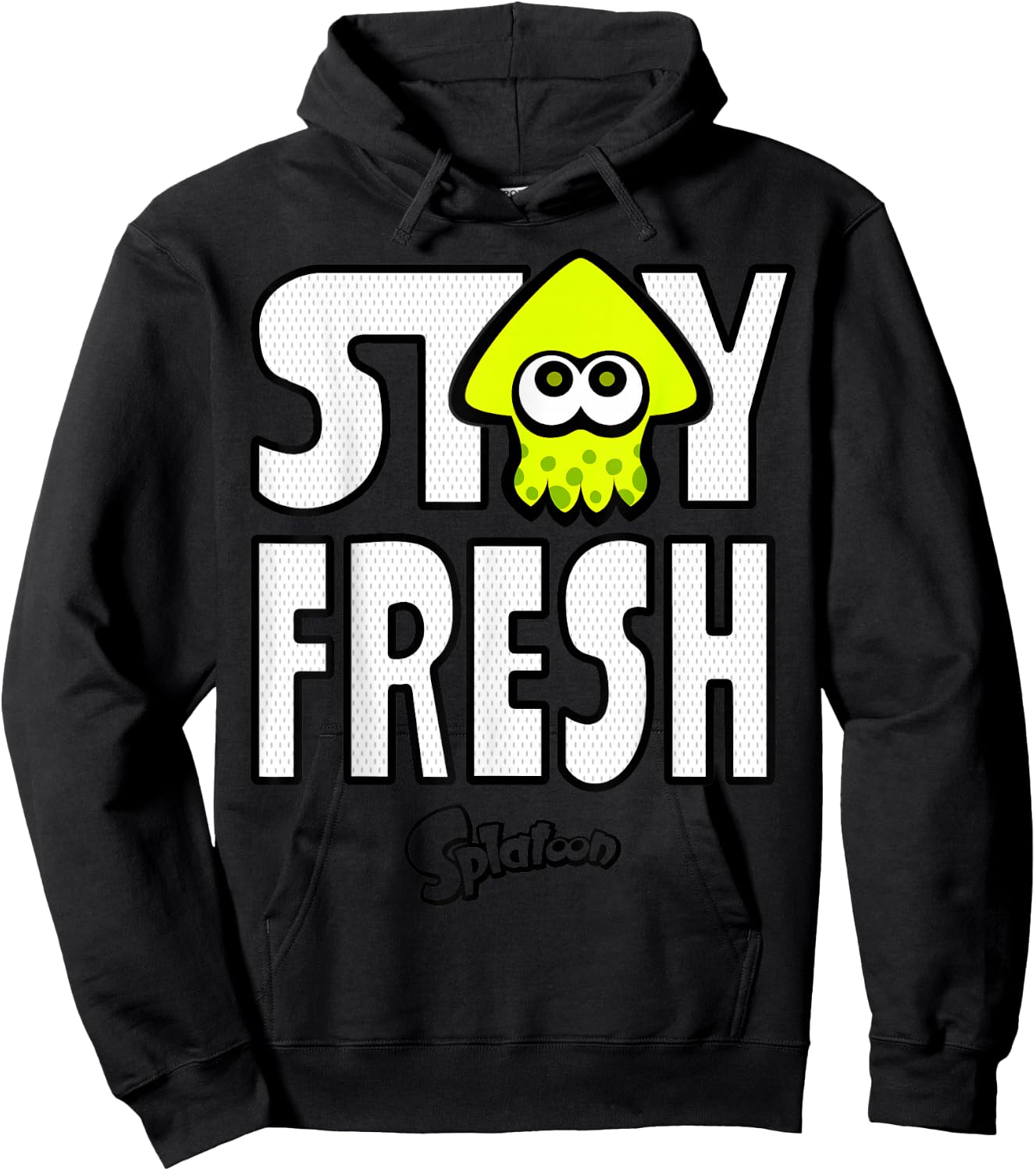 Nintendo Splatoon Neon Stay Fresh Graphic Hoodie - Hoodie | Black