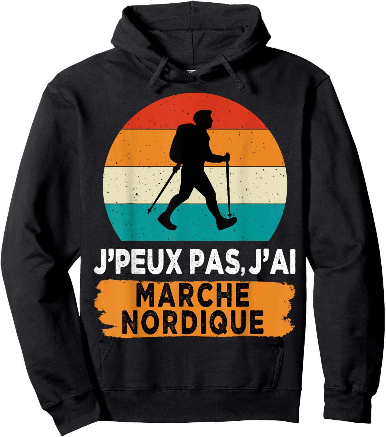 J'peux pas j'ai marche norddique , Black, S Hoodie - Hoodie | Black