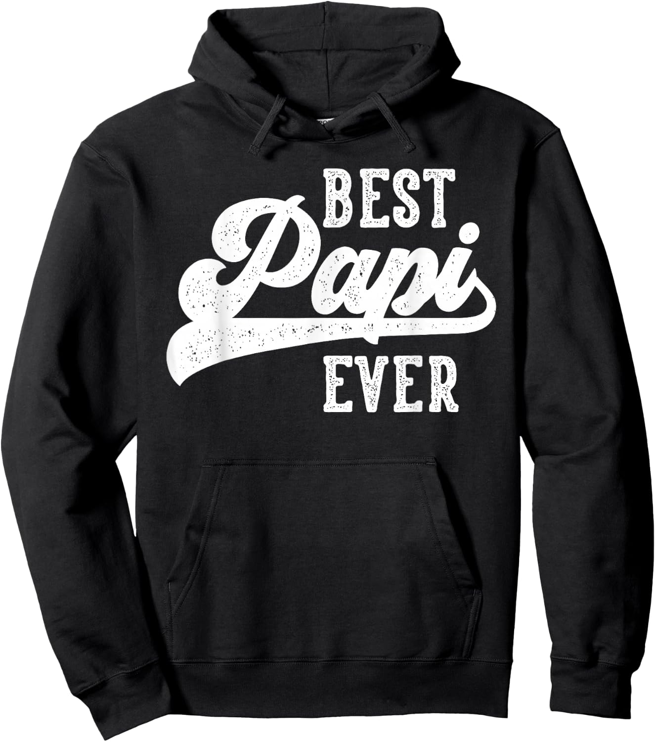 Best Papi Ever Gifts From Grandchildren Papi Birthday Hoodie - Hoodie | Black