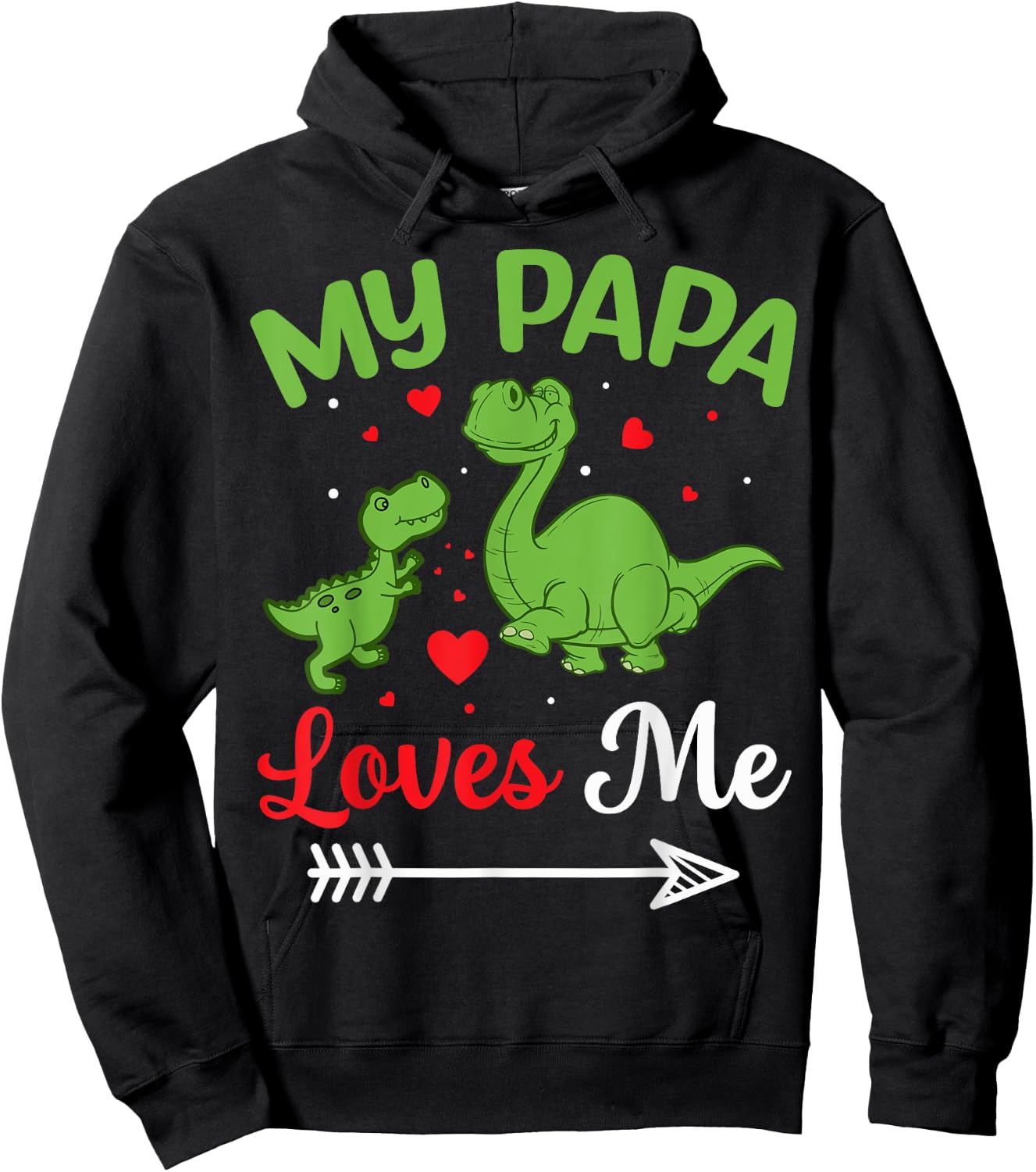My Papa Loves Me Hoodie - Hoodie | Black