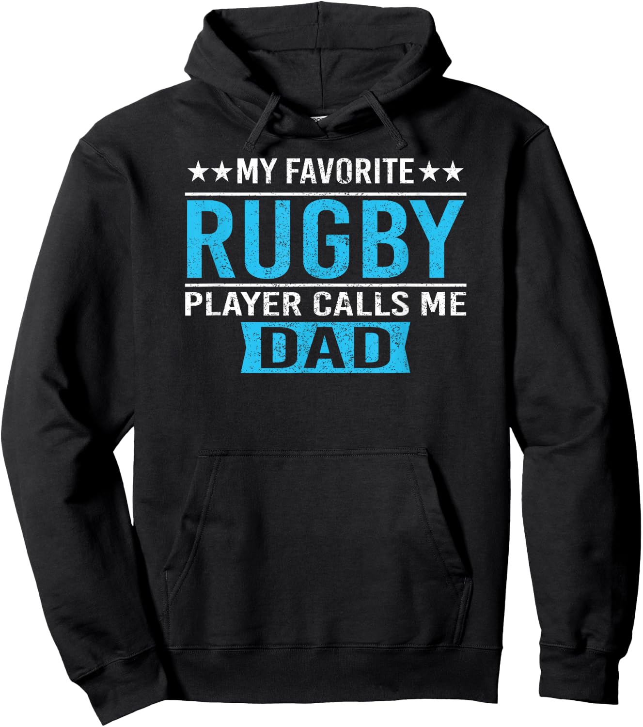 My Favorite Rugby Player Calls Me Dad T Shirt Rugby Dad Gift Hoodie - Hoodie | Black