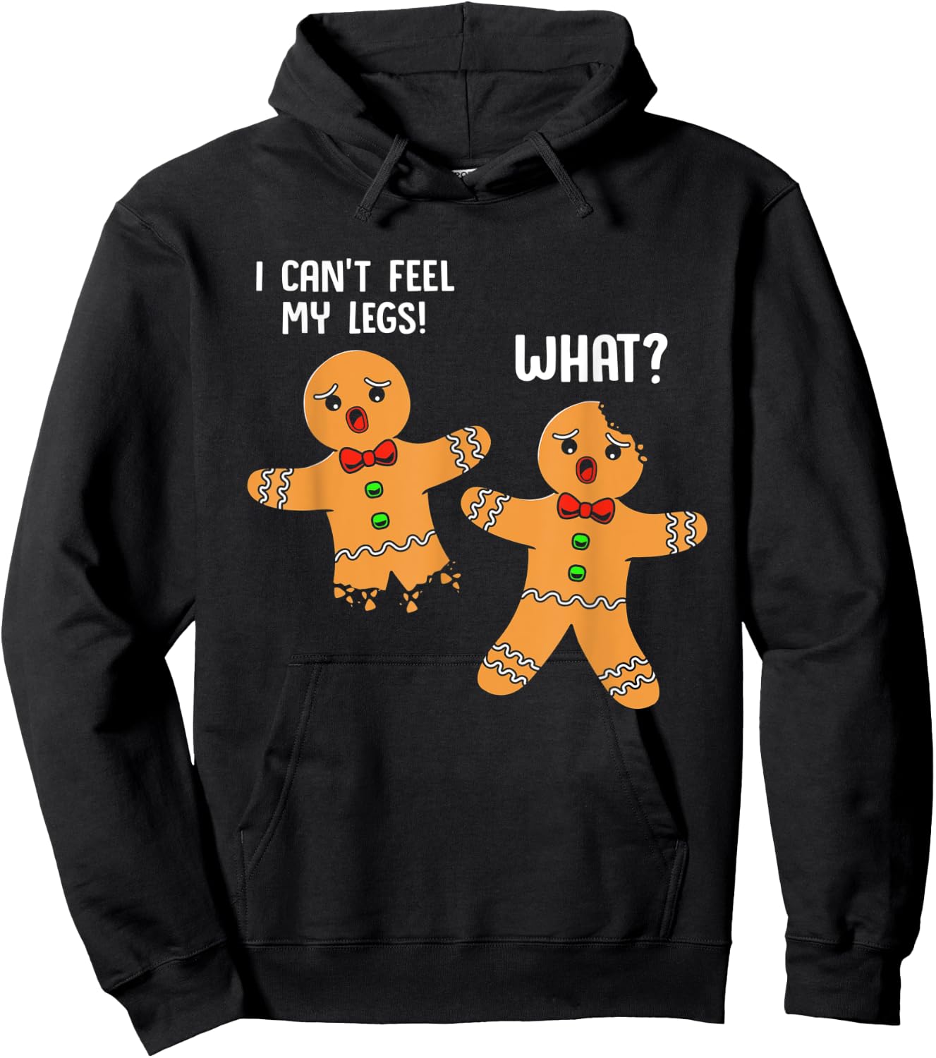 Gingerbread Humor Funny Gingerbread Man Hoodie - Hoodie | Black