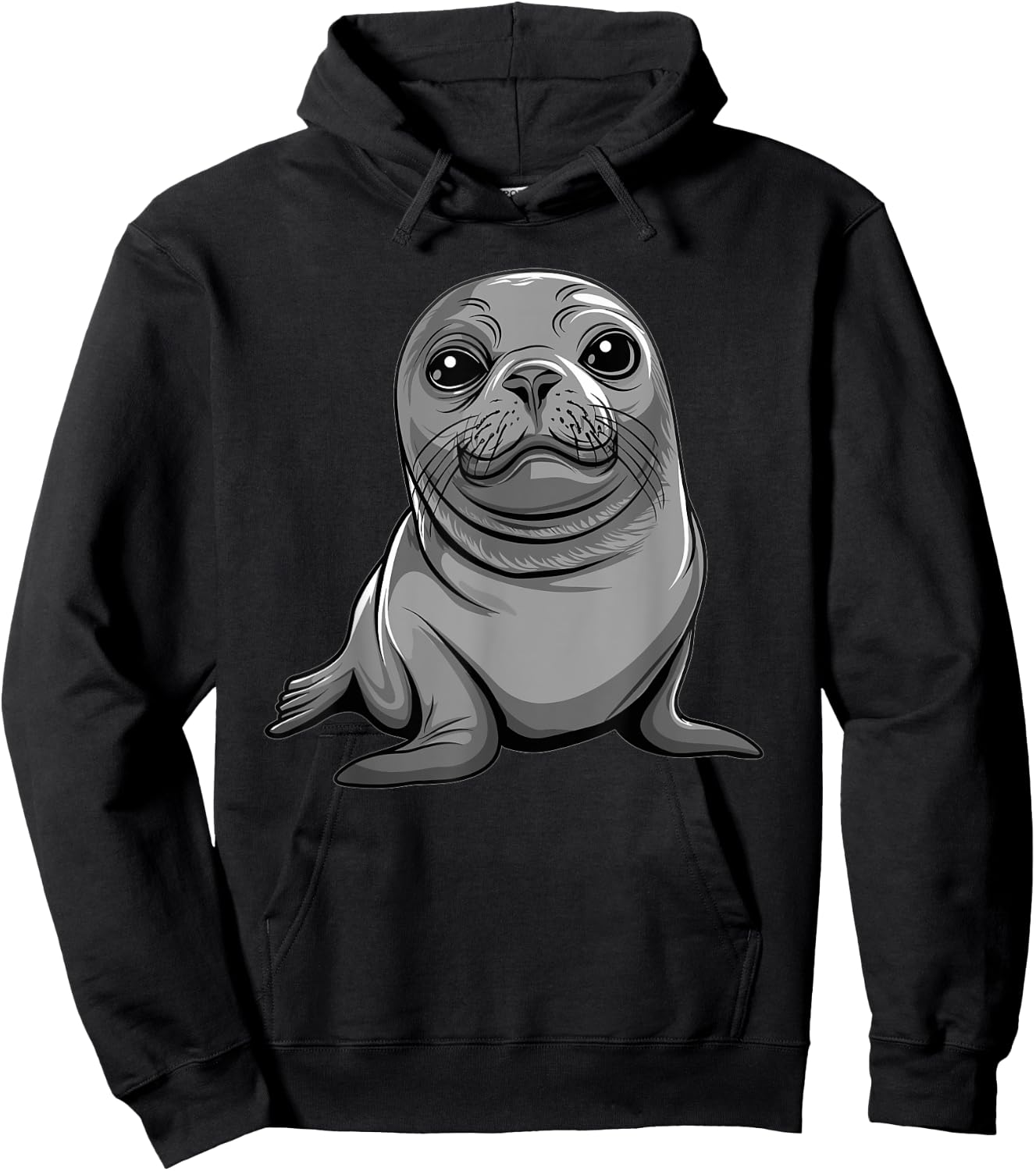 Cute Seal I Kids Seal Hoodie - Hoodie | Black