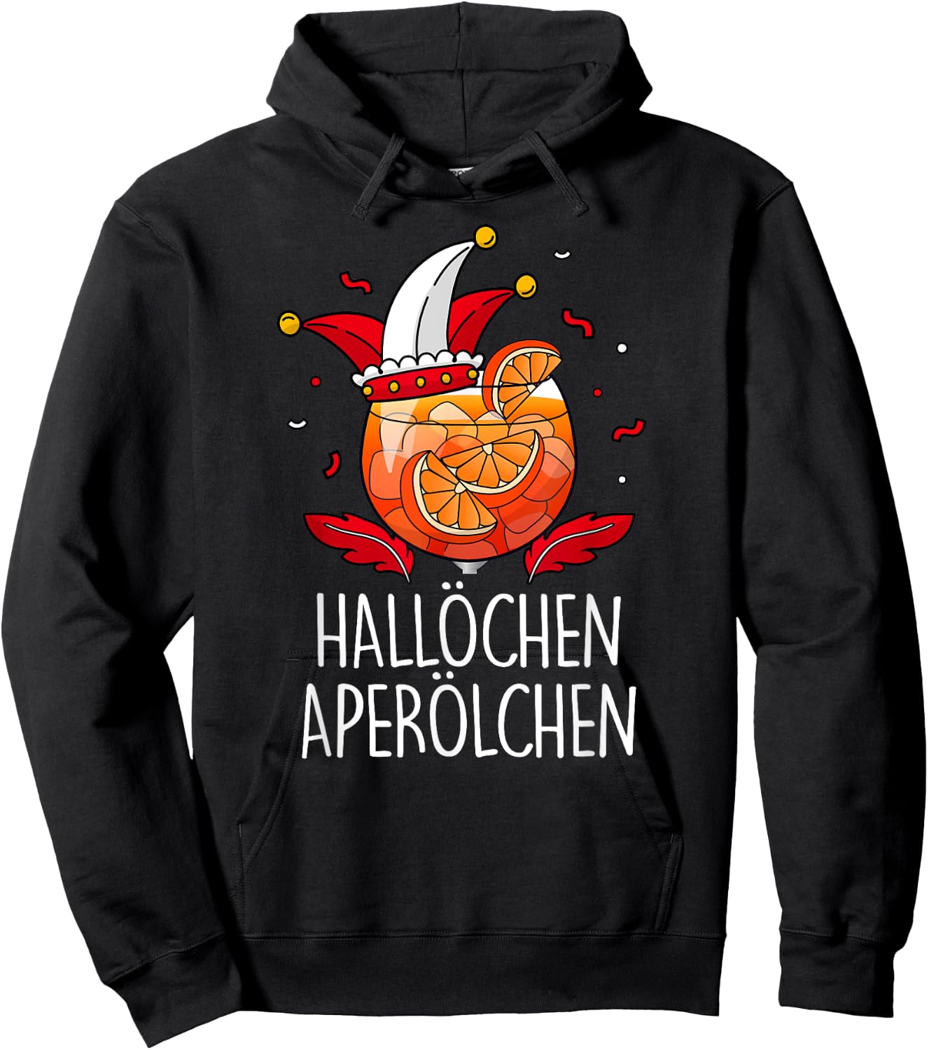 HALLÖCHEN APERÖLCHEN X Köln Carnival Fancy Dress Spray Costume , black Hoodie - Hoodie | Black