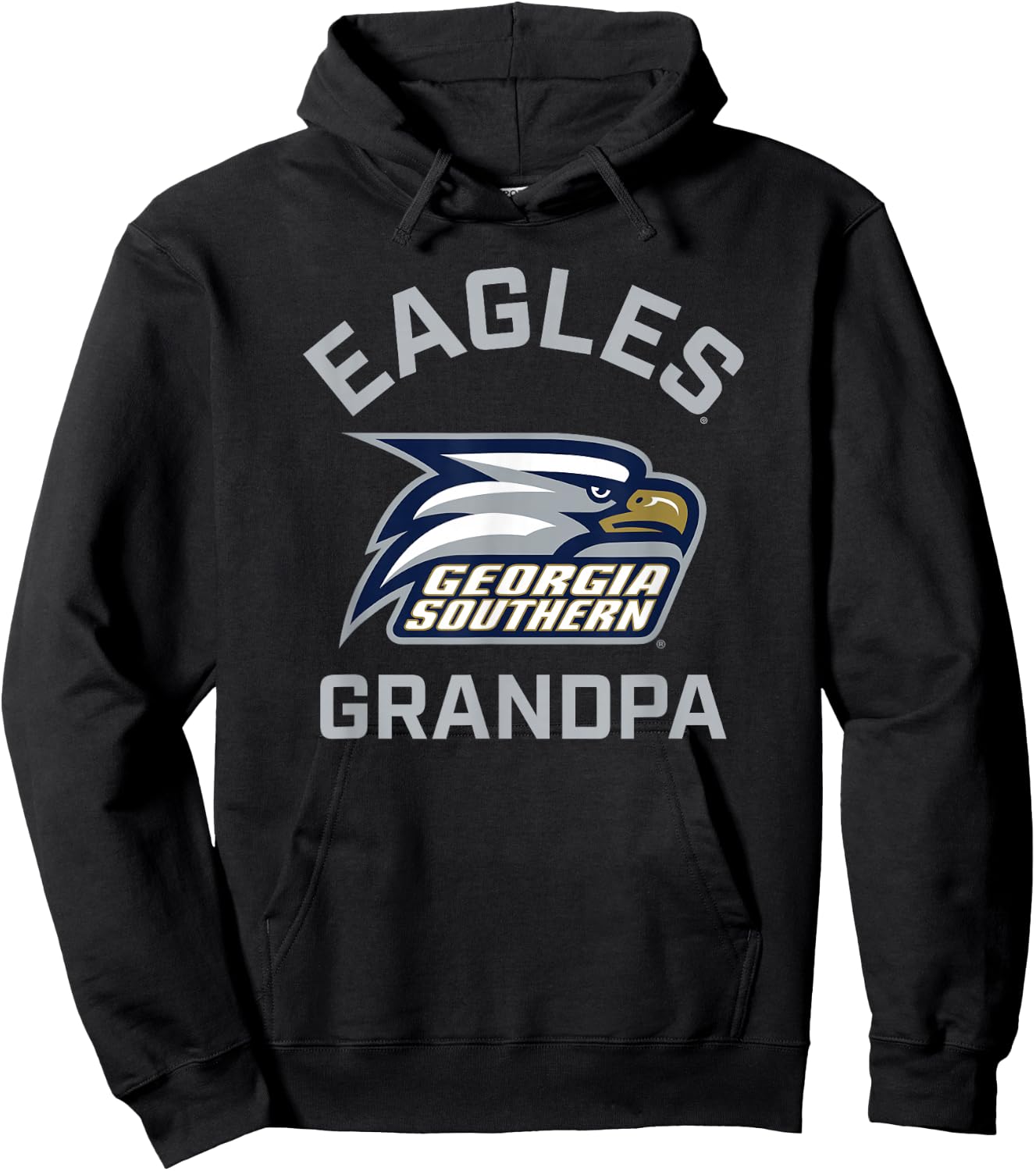 Georgia Southern University Eagles Arched Grandpa Hoodie - Hoodie | Black