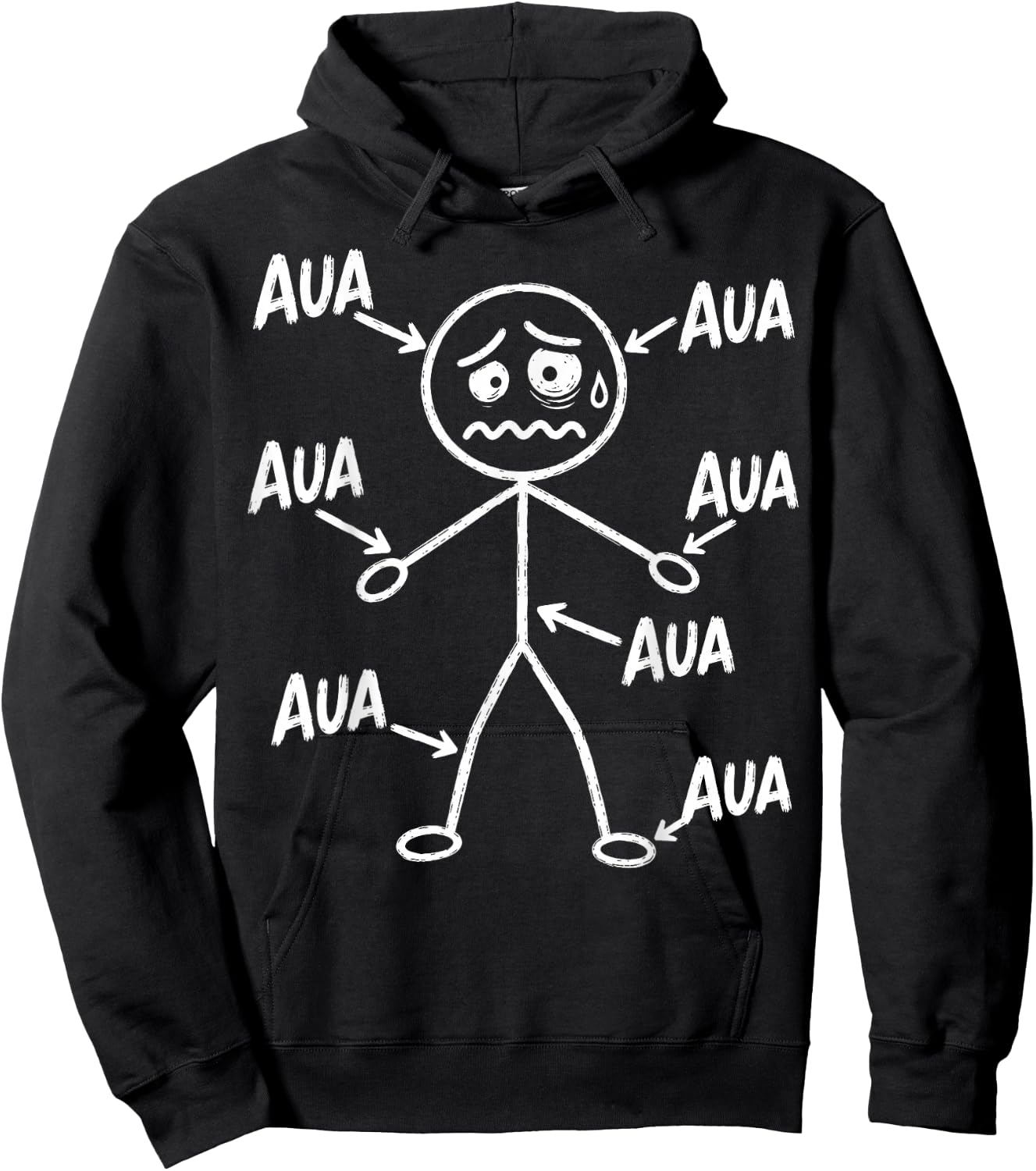 Aua Au Dem Alter entsprechen guter Zustand Lustig Geburtstag Hoodie - Hoodie | Black