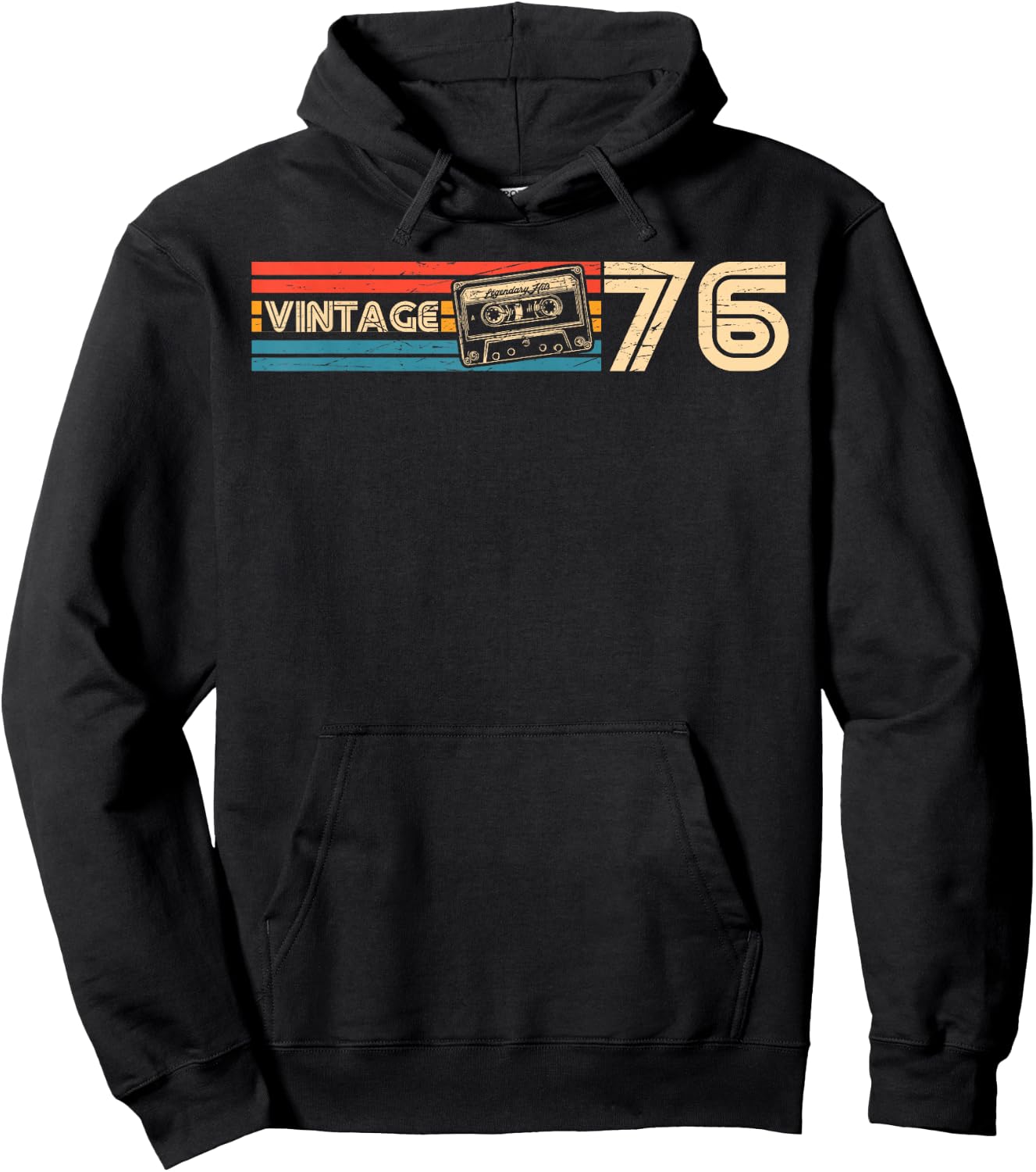 50.Geburtstag Retro Vintage 1976 Mann Frau Geschenk Hoodie - Hoodie | Black