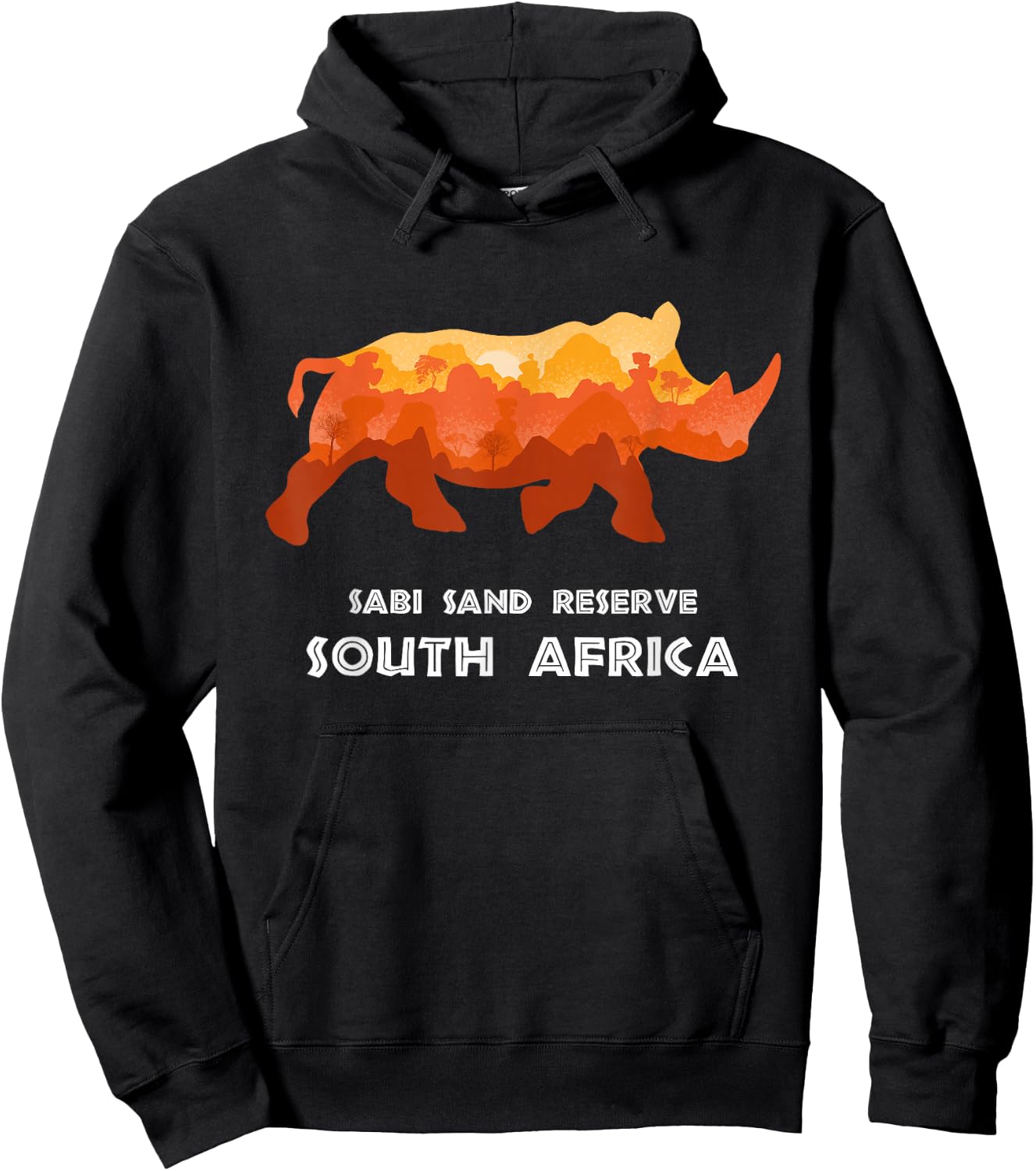 Sabi Sand Reserve, South Africa Safari National Park Game Hoodie - Hoodie | Black
