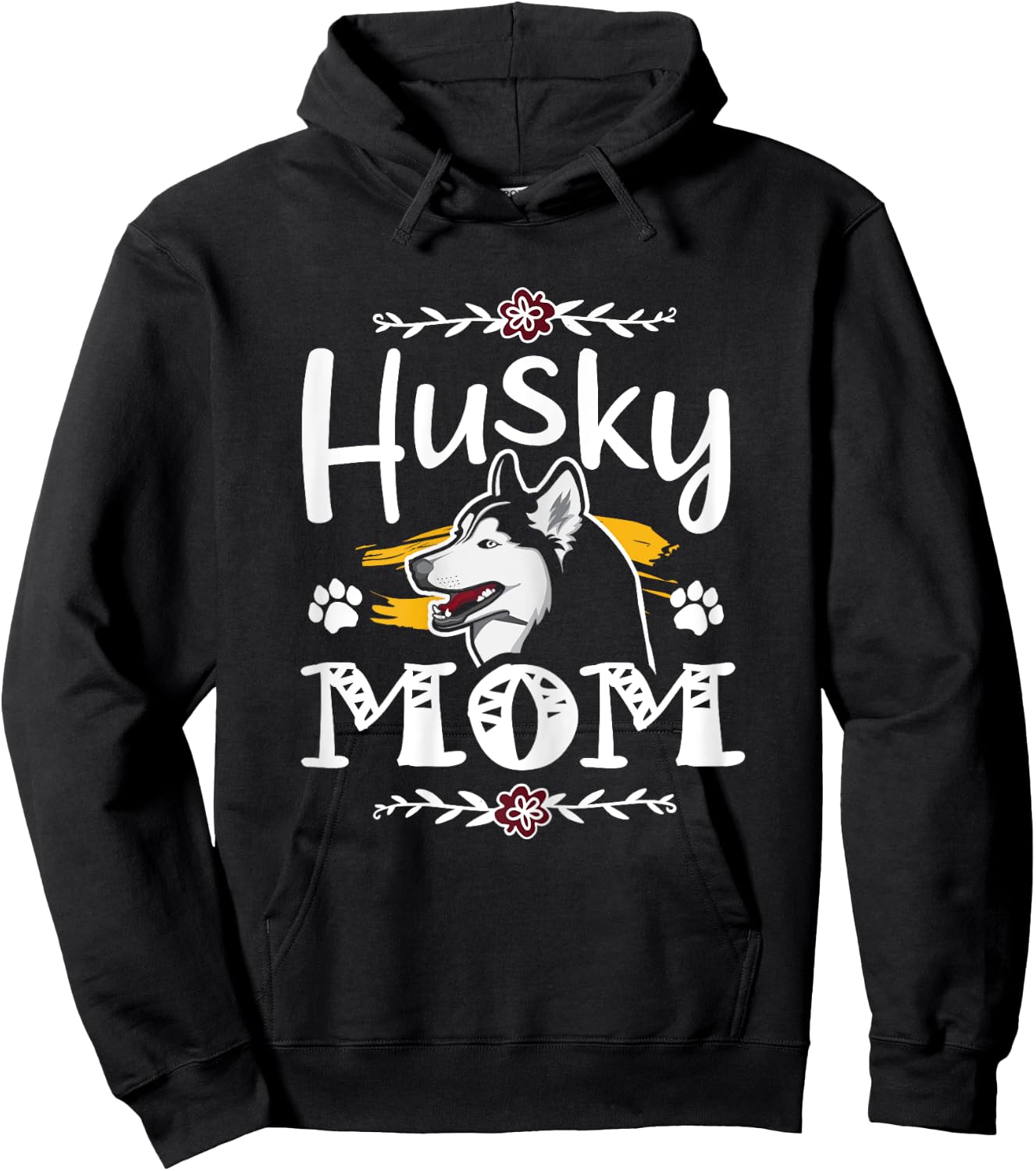 Siberian husky mom gifts, husky mama dog owner gift, huskies Hoodie - Hoodie | Black