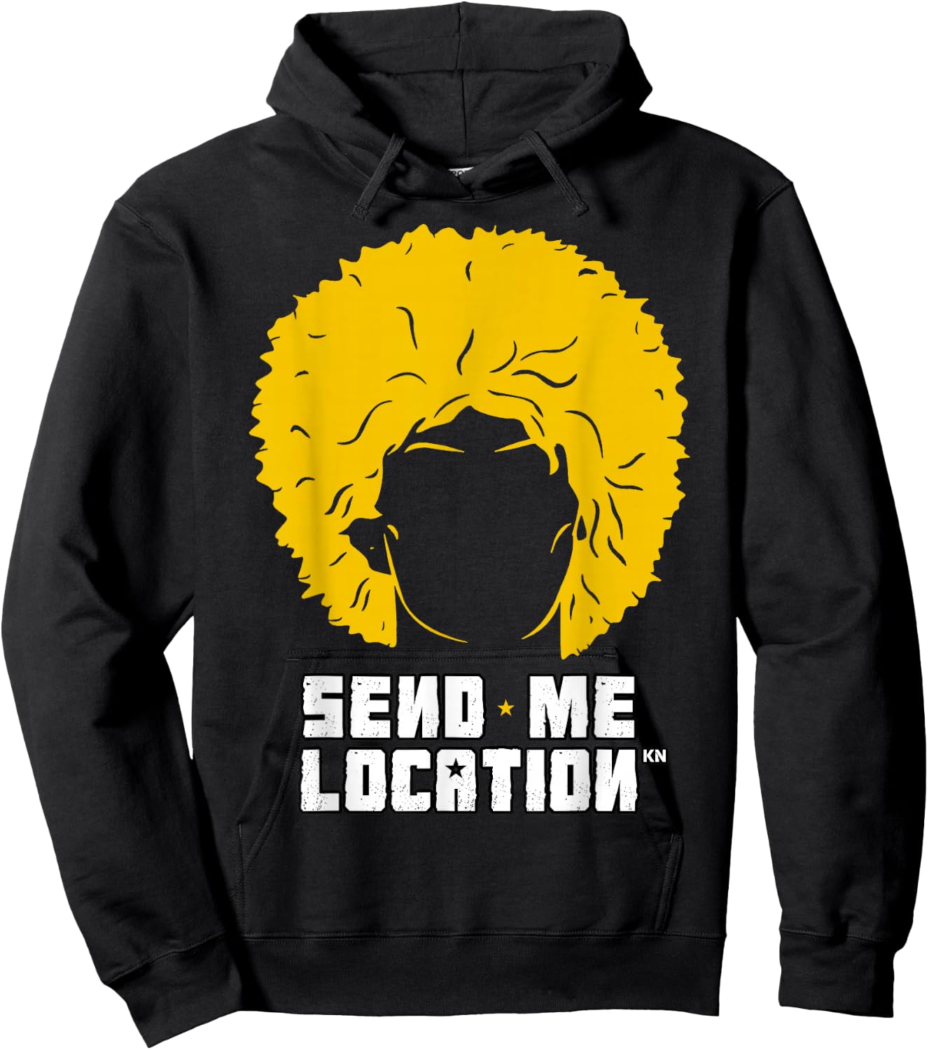 Send Me Location Papakha Hat Hoodie - Hoodie | Black