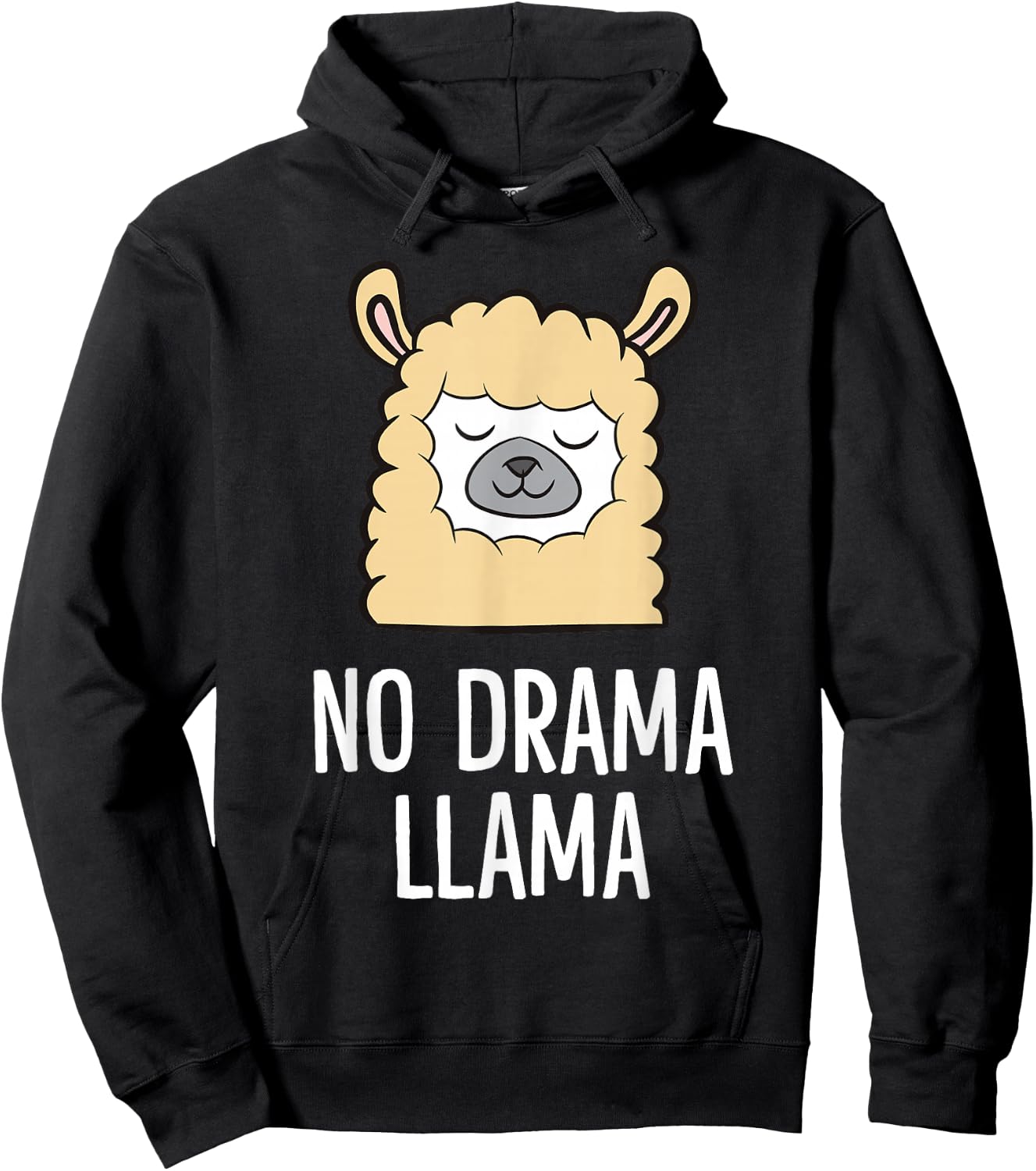 No Drama Llama Hoodie - Hoodie | Black