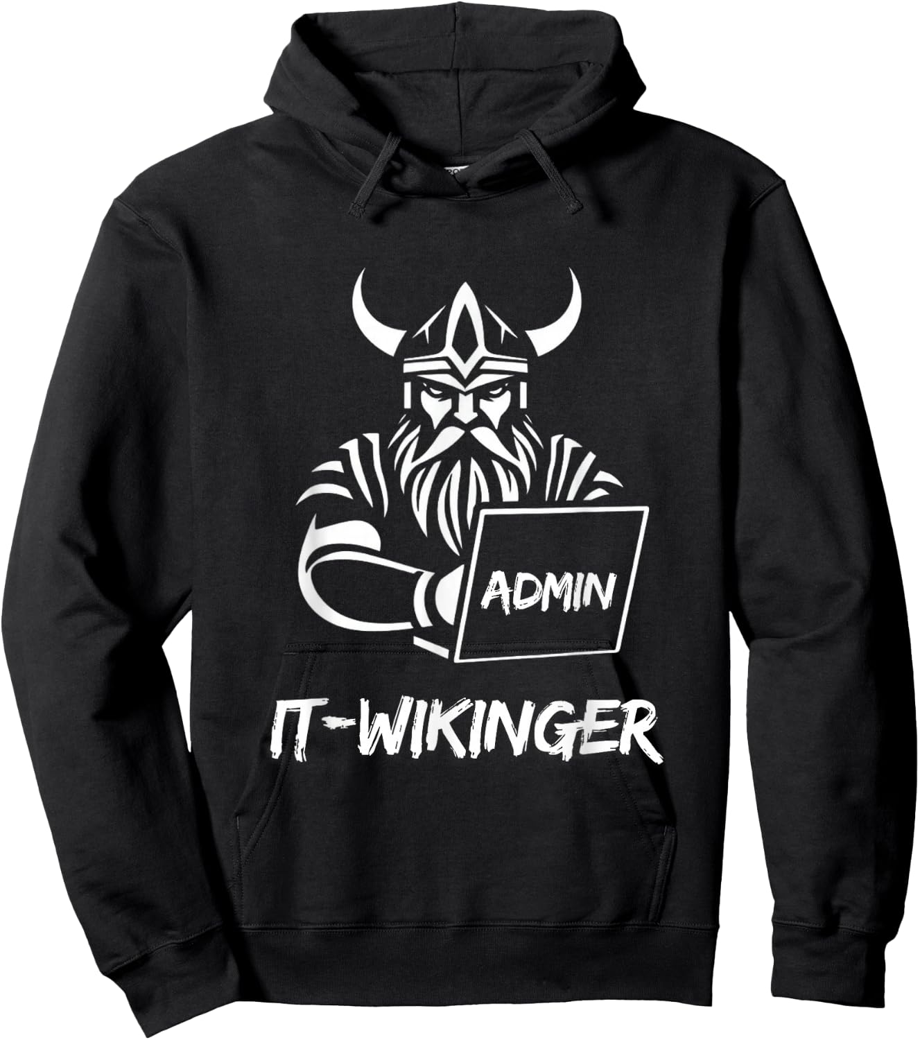 IT-Wikinger IT Viking , black Hoodie - Hoodie | Black